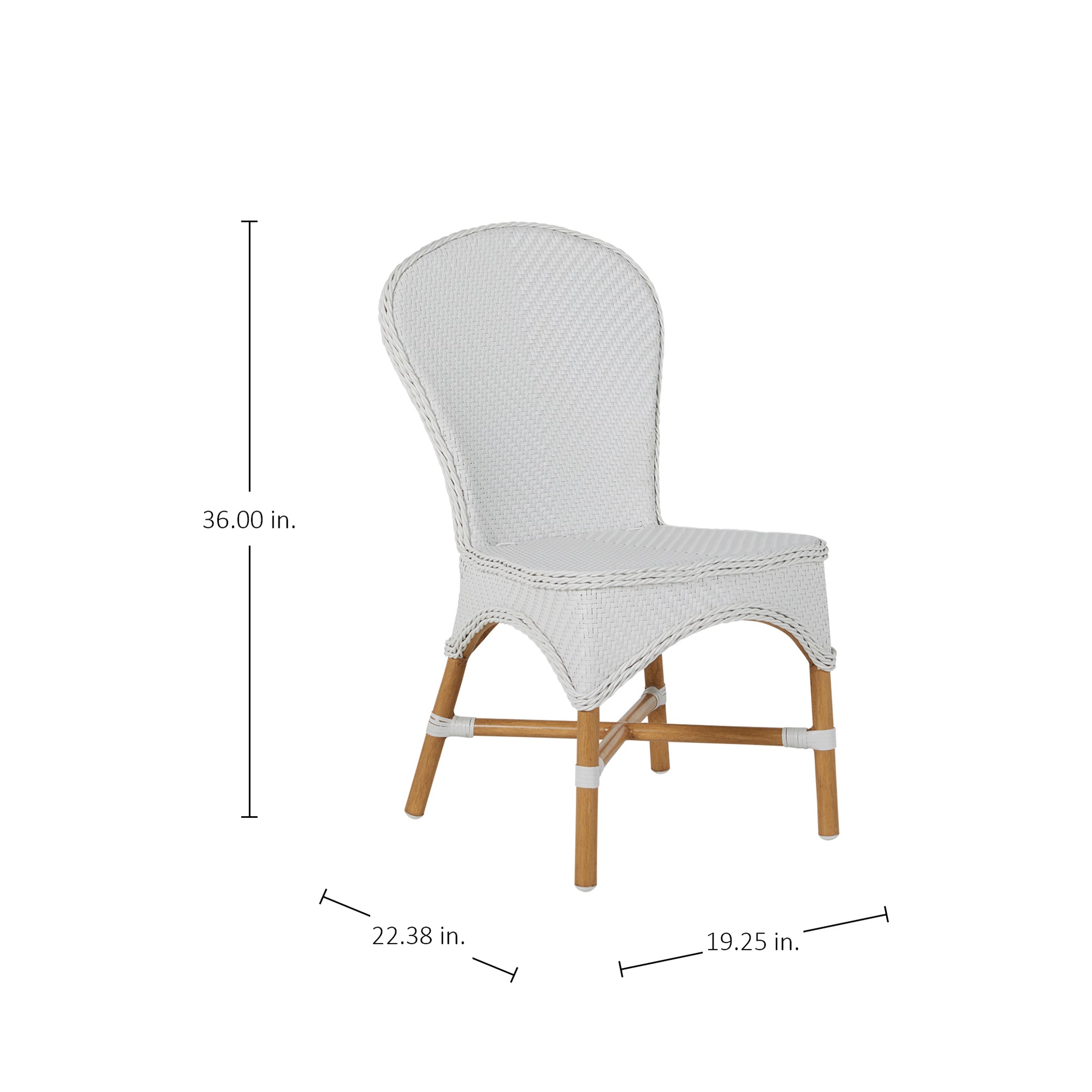 Savoy N-Dura Resin Wicker Outdoor Side Chair