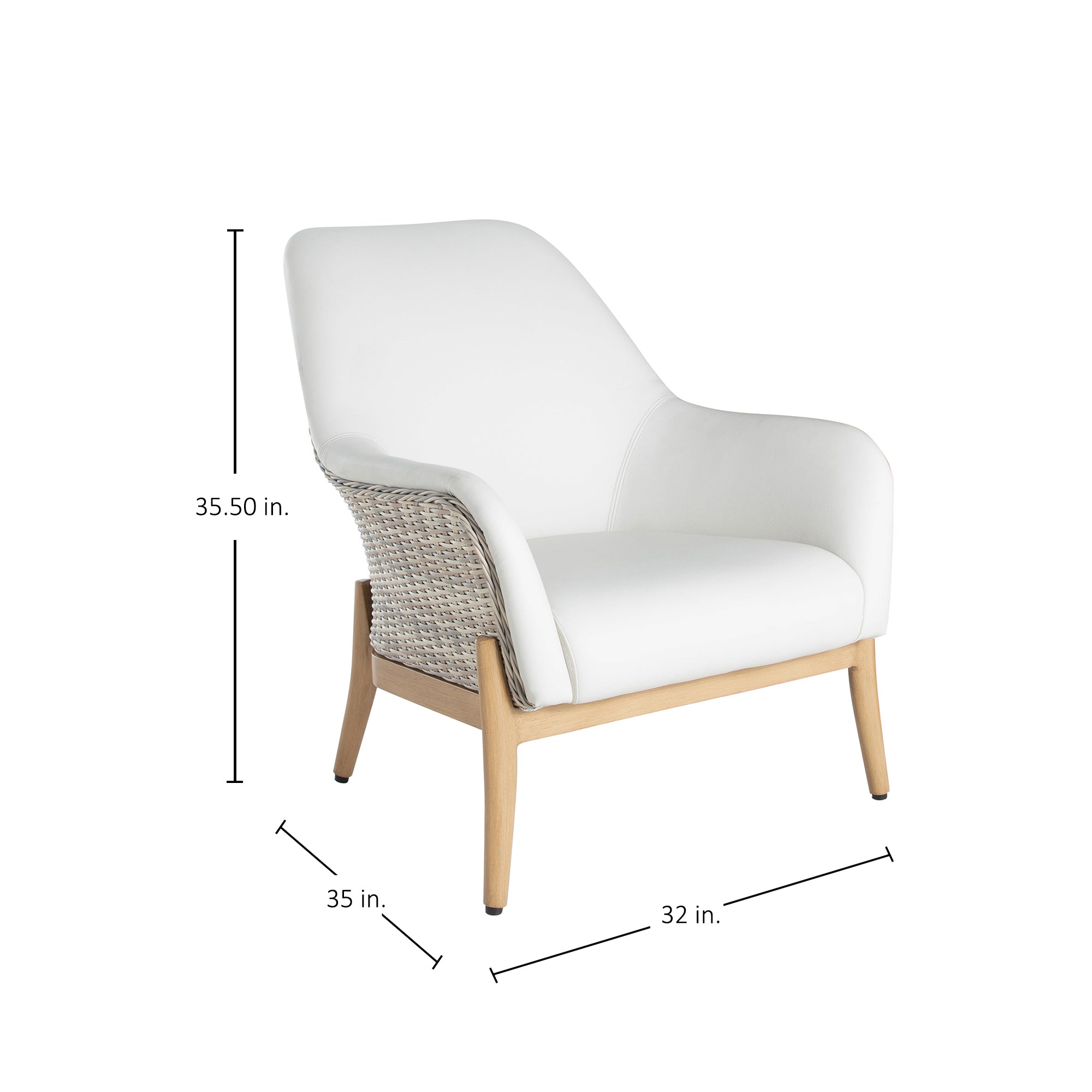 Palma N-Dura Resin Wicker Outdoor Lounge Chair