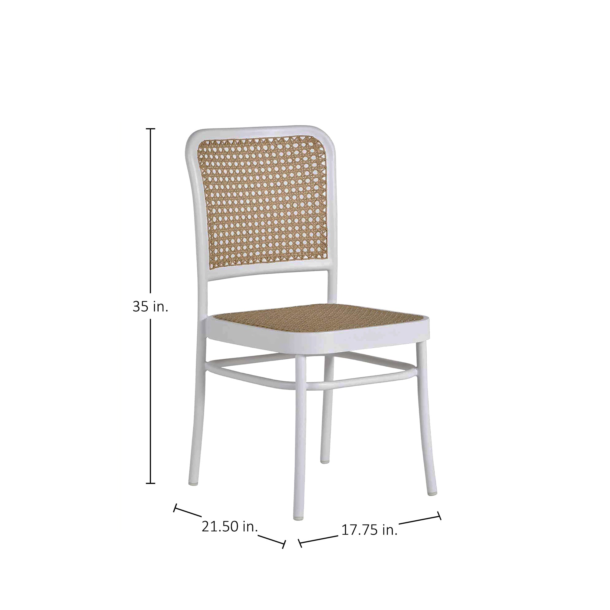 Bordeaux N-Dura Resin Wicker Outdoor Side Chair