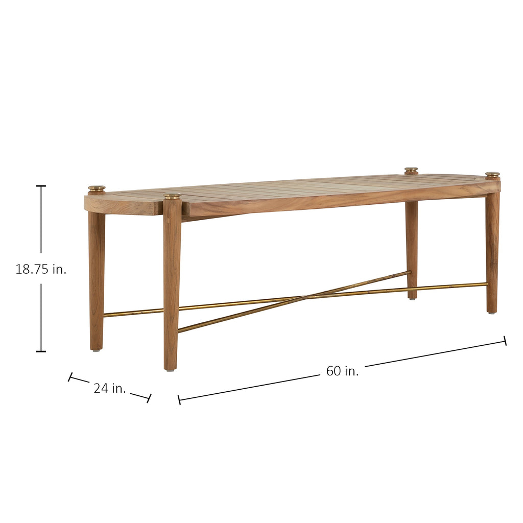 Pacifica Rectangle Four Leg Outdoor Coffee Table