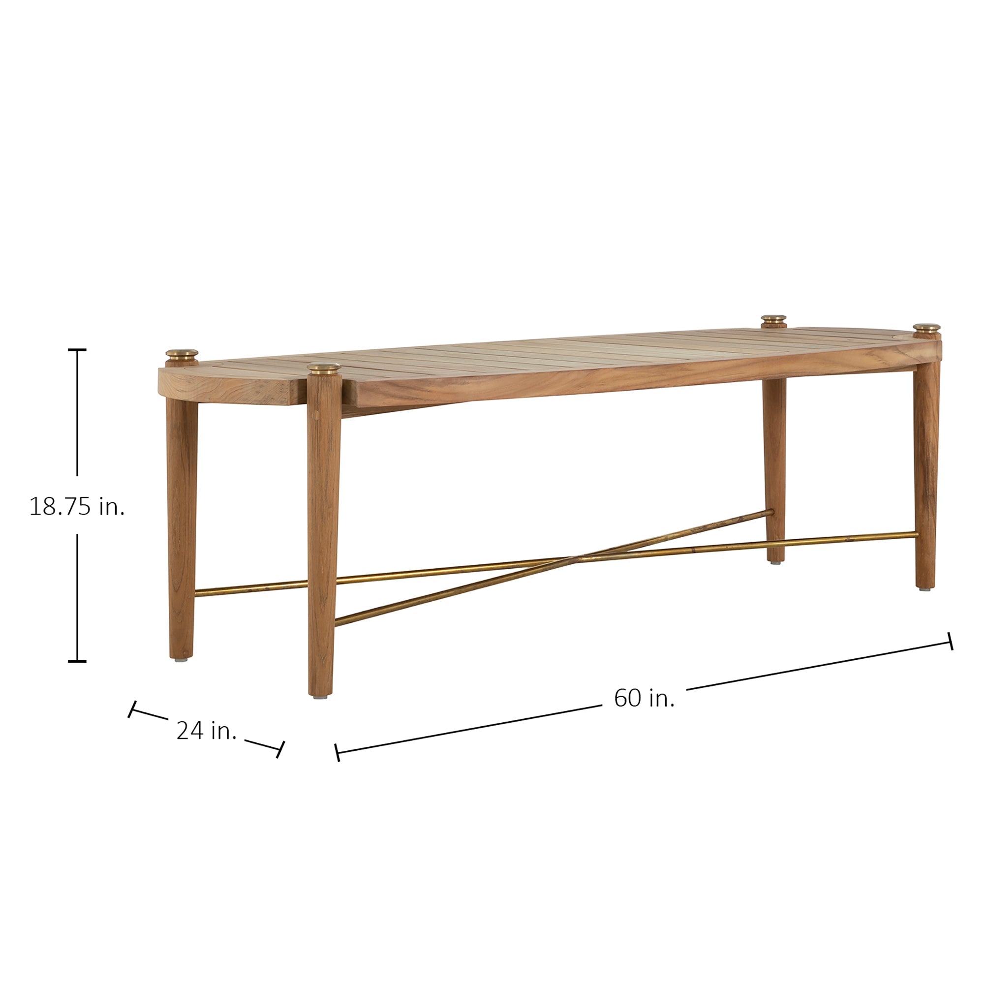 Pacifica Rectangle Four Leg Outdoor Coffee Table