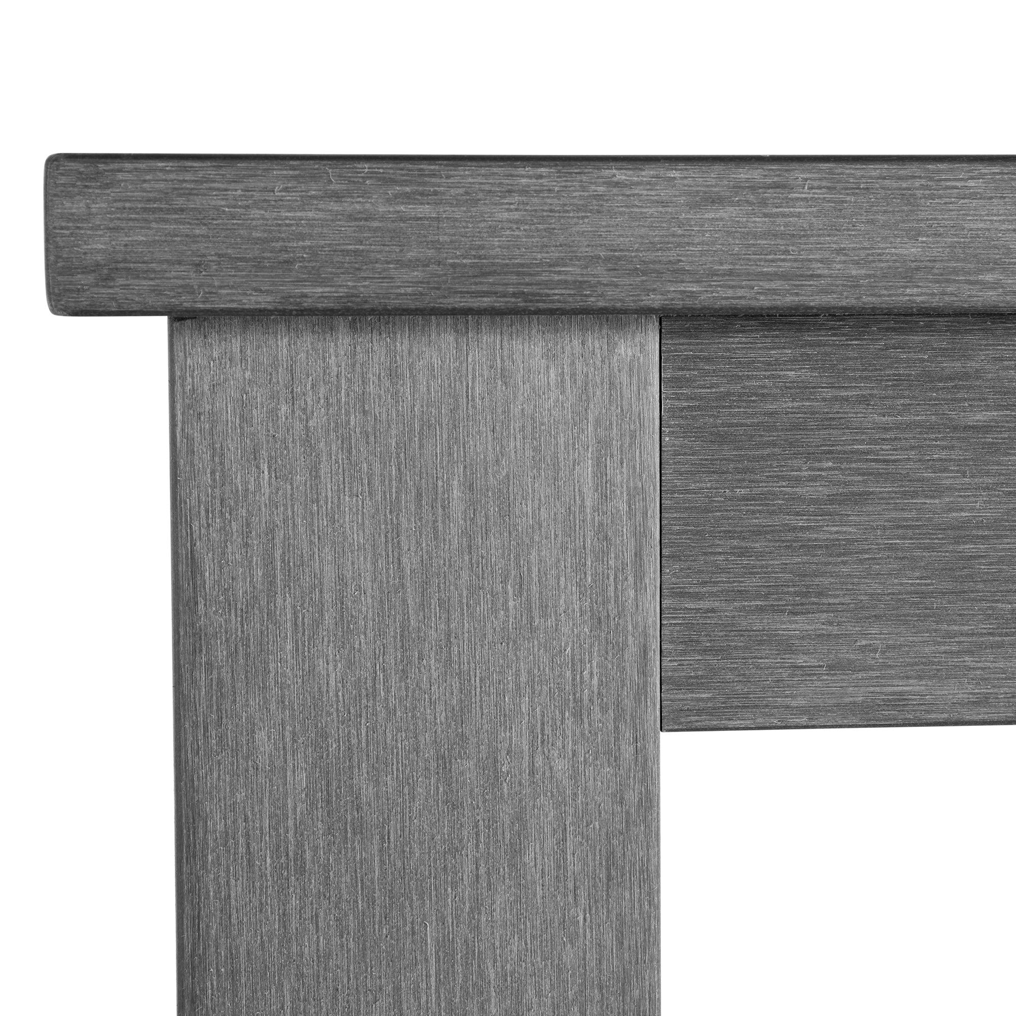 Portside Resin 42" Square Outdoor Slated Bar Table