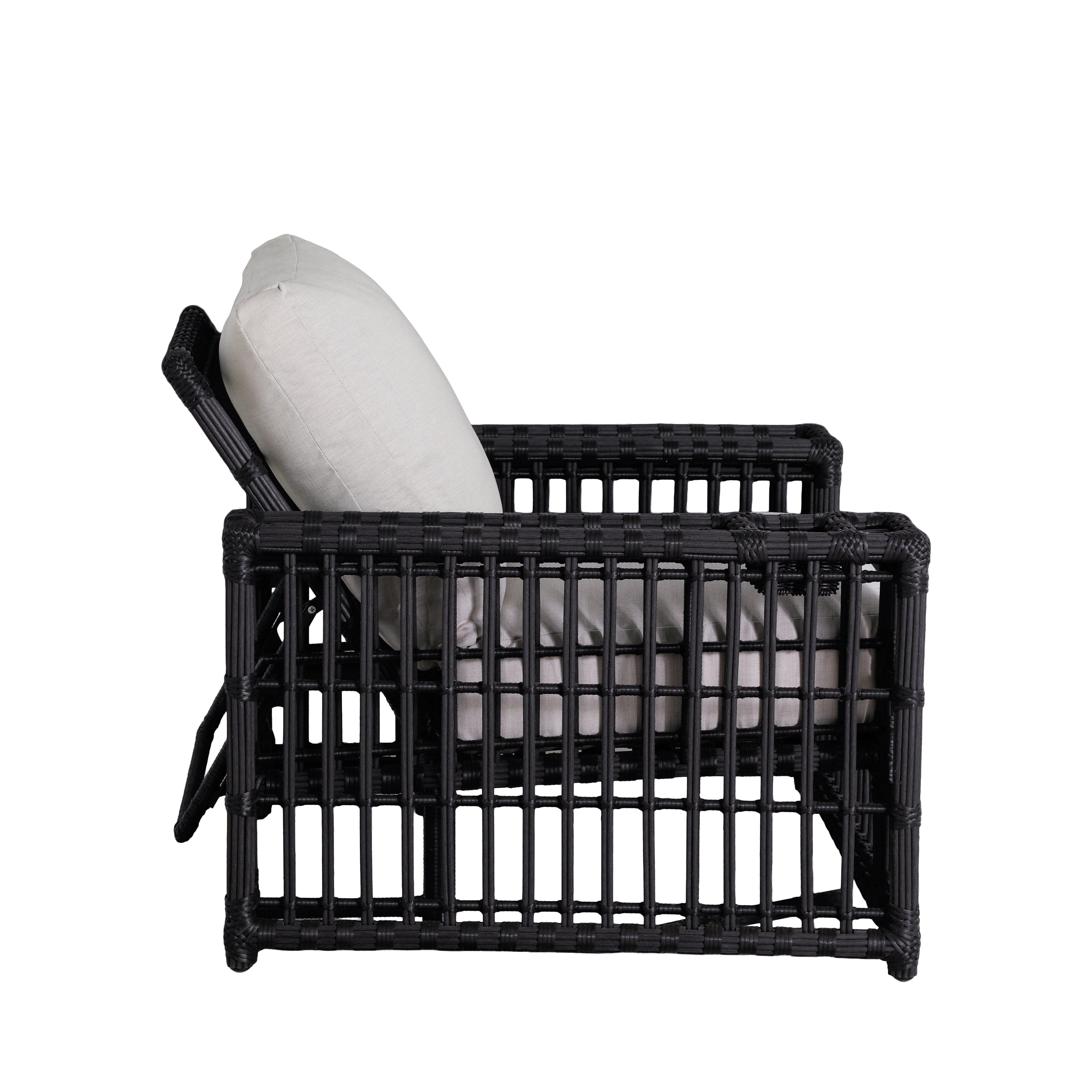 Newport Wicker Woven Recliner Lounge Chair