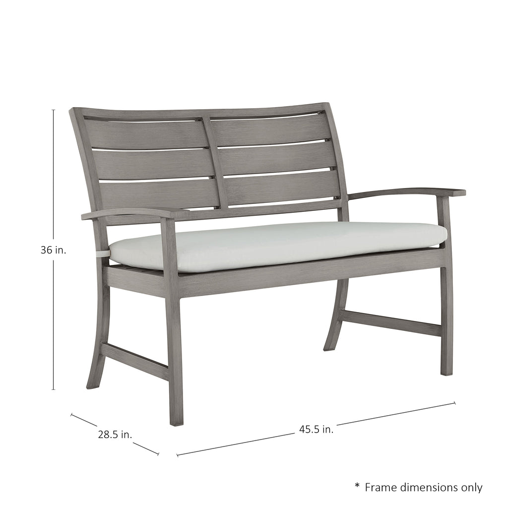 Charleston Aluminum Outdoor Bench
