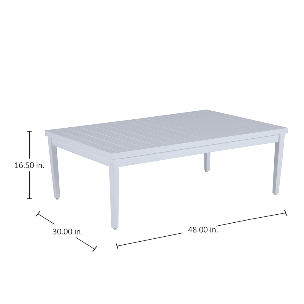 Brookings Aluminum Rectangle Outdoor Coffee Table