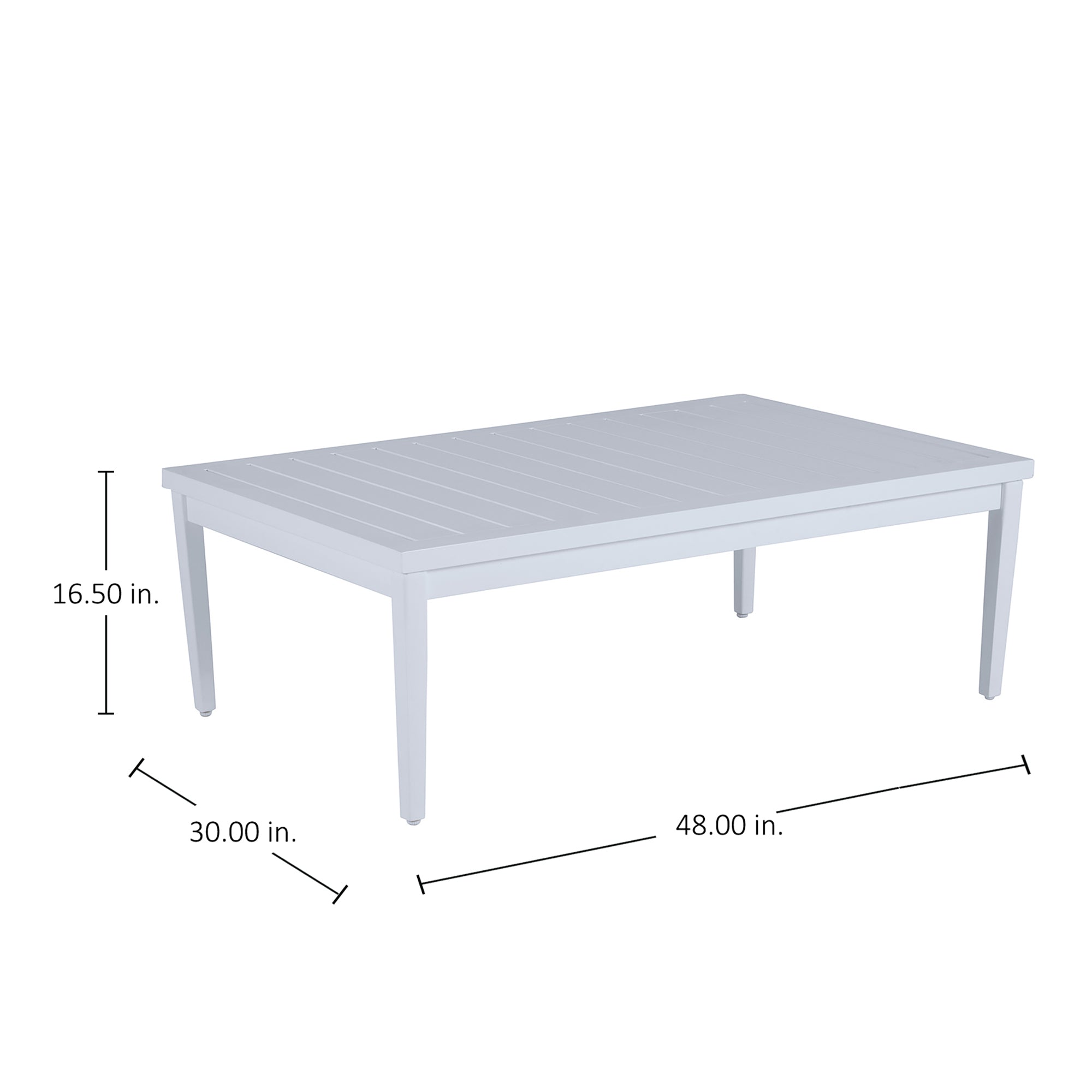 Brookings Aluminum Rectangle Outdoor Coffee Table