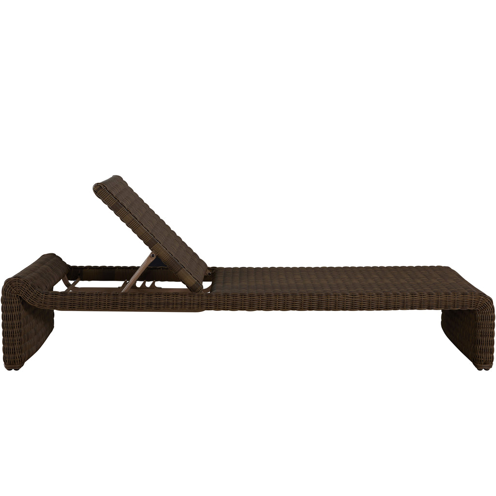 Como Resin Wicker Chaise