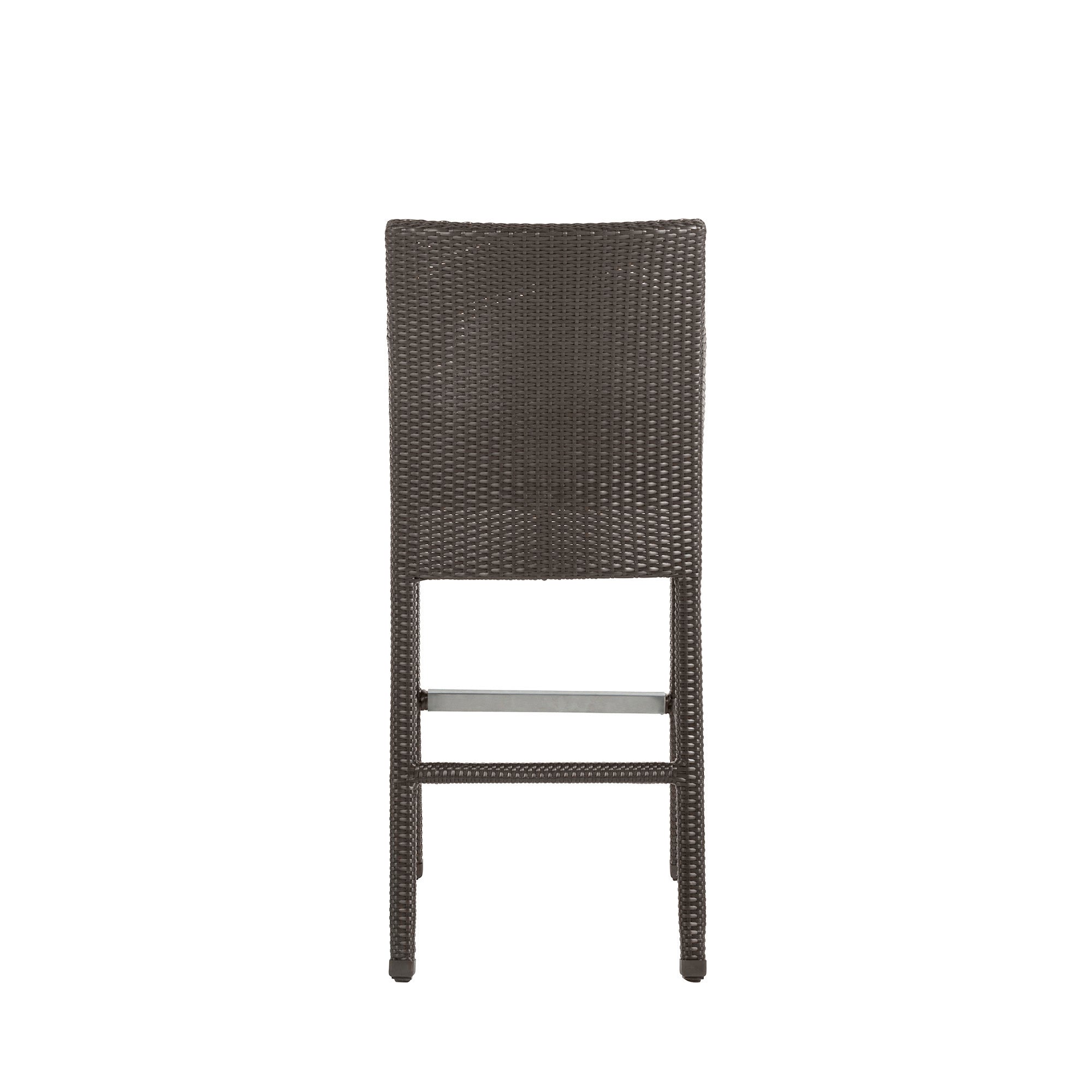 Athena Woven Resin Wicker Outdoor Bar Stool