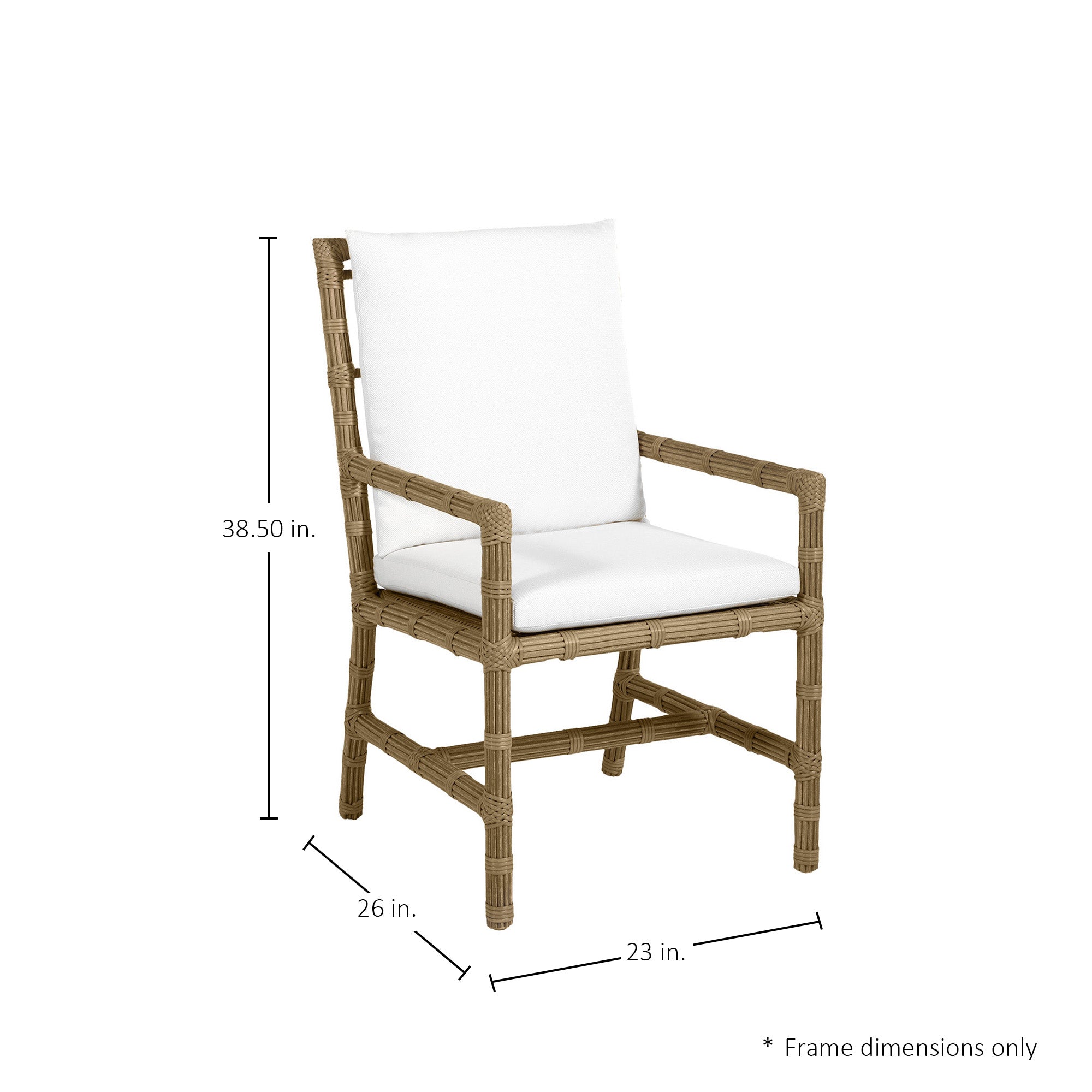 Newport Resin Wicker Woven Outdoor Arm Chair