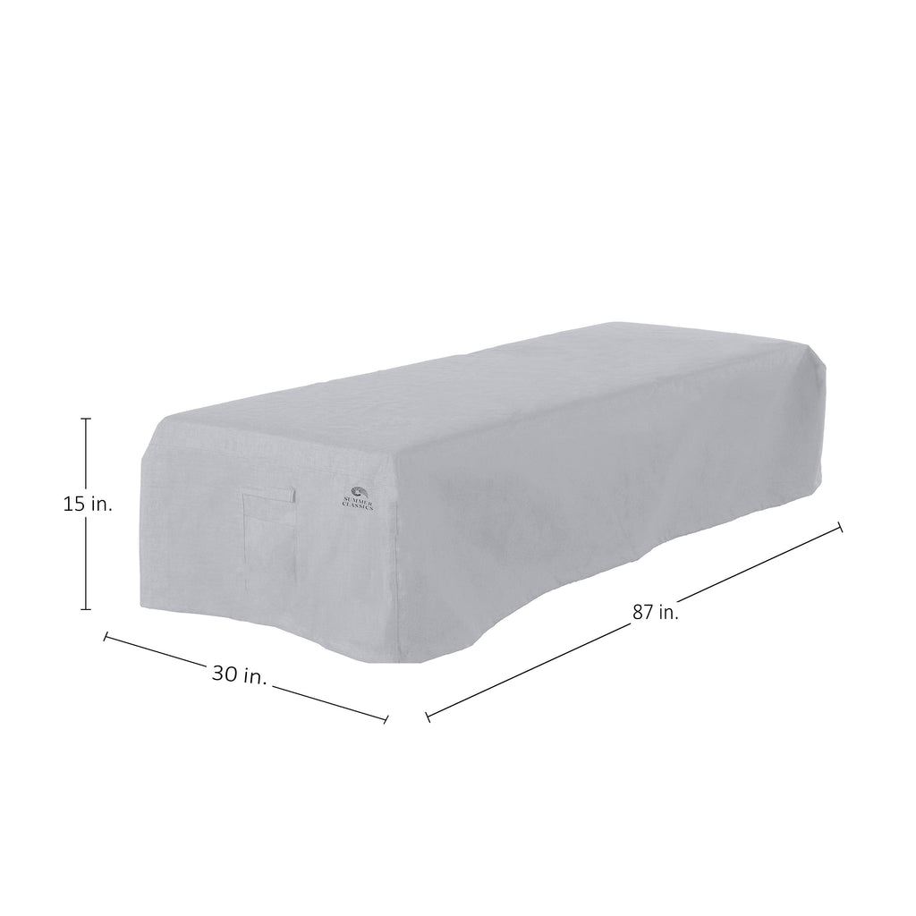 Chaise Lounge Cover Back Down