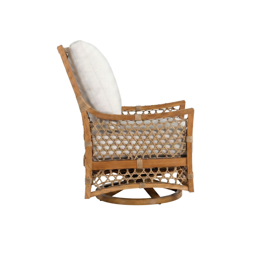 Aspen Teak Outdoor Swivel Lounge