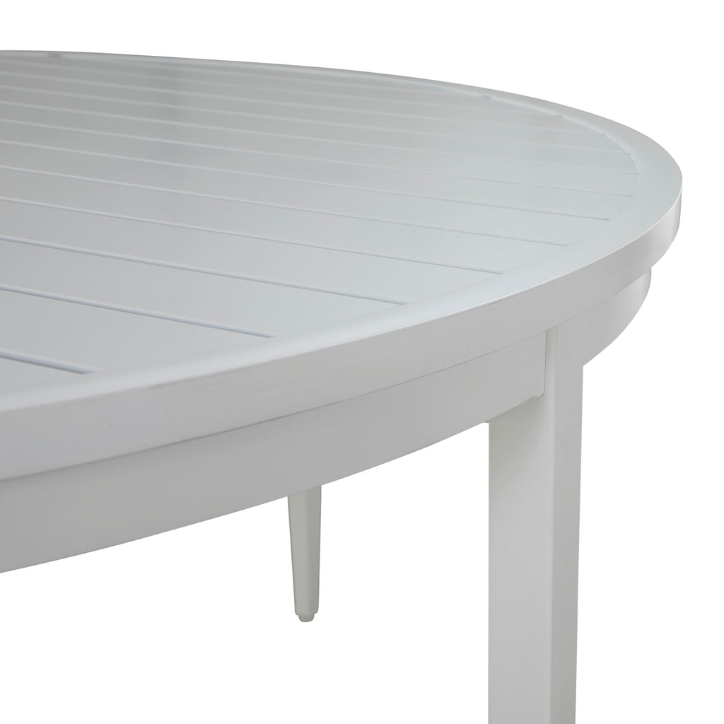 Brookings 60" Round Outdoor Slatted Dining Table