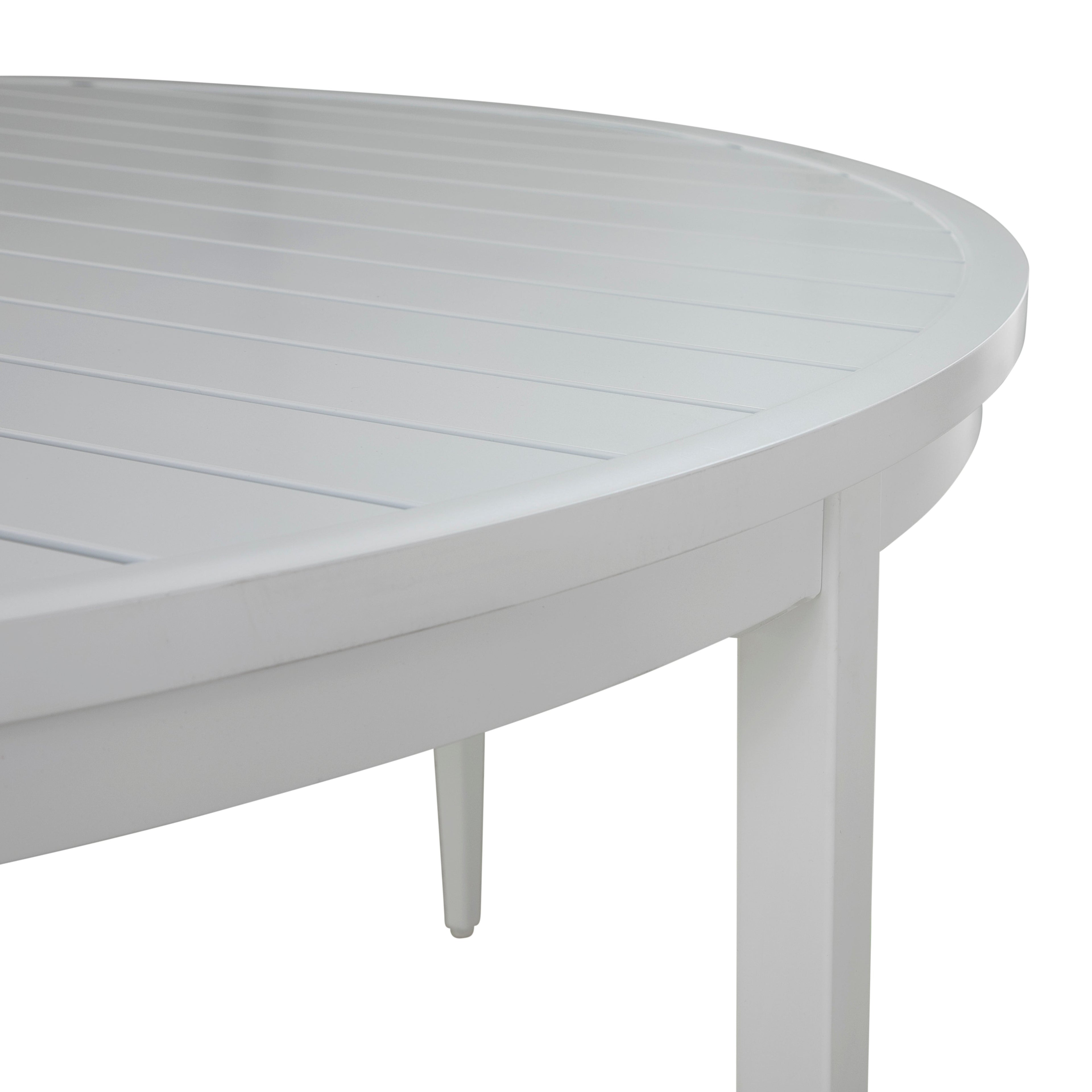 Brookings 60" Round Outdoor Slatted Dining Table