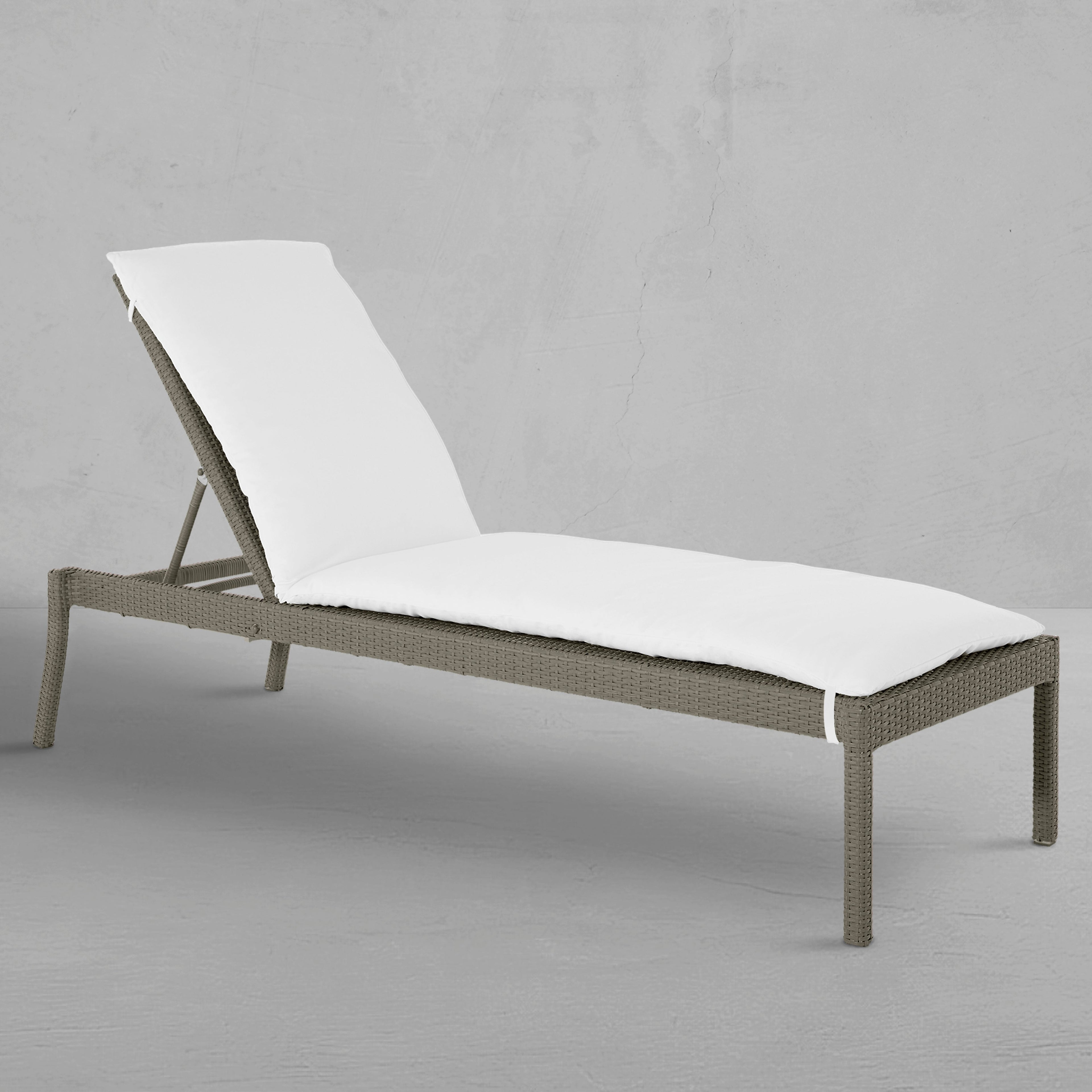 Nathan Wicker Outdoor Armless Chaise Lounge