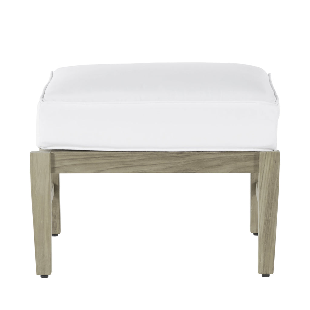 Croquet Teak Outdoor Woven Ottoman
