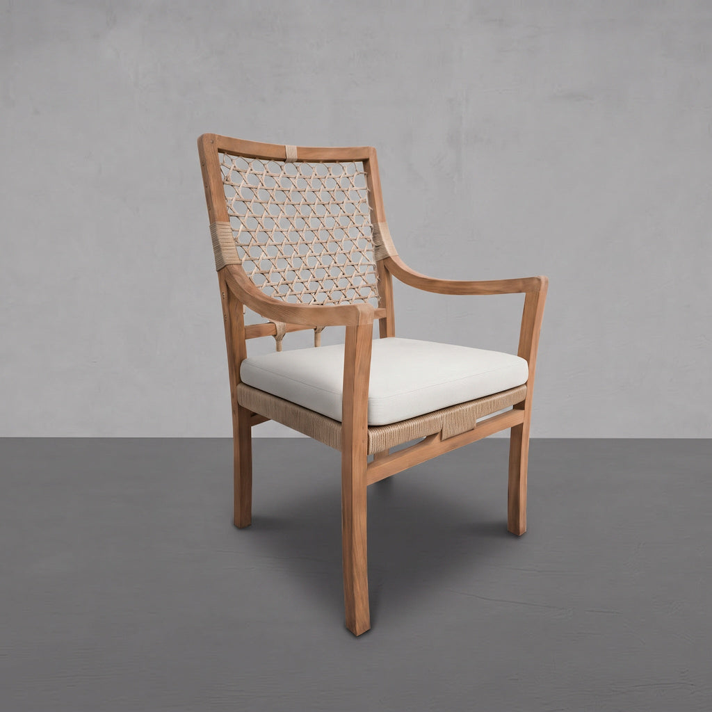Aspen Teak Outdoor Dining Arm Chair