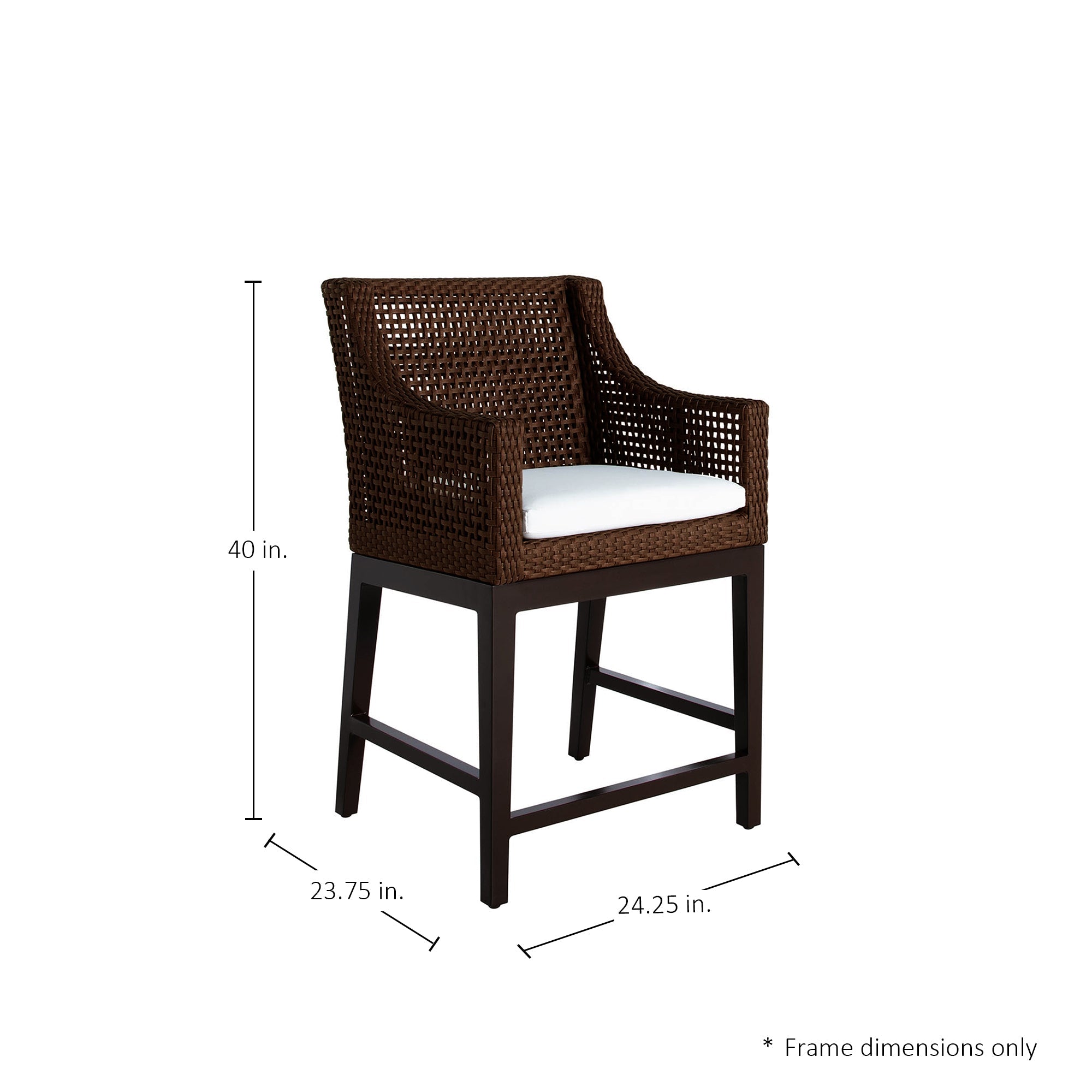 Peninsula Resin Wicker Outdoor Counter Stool