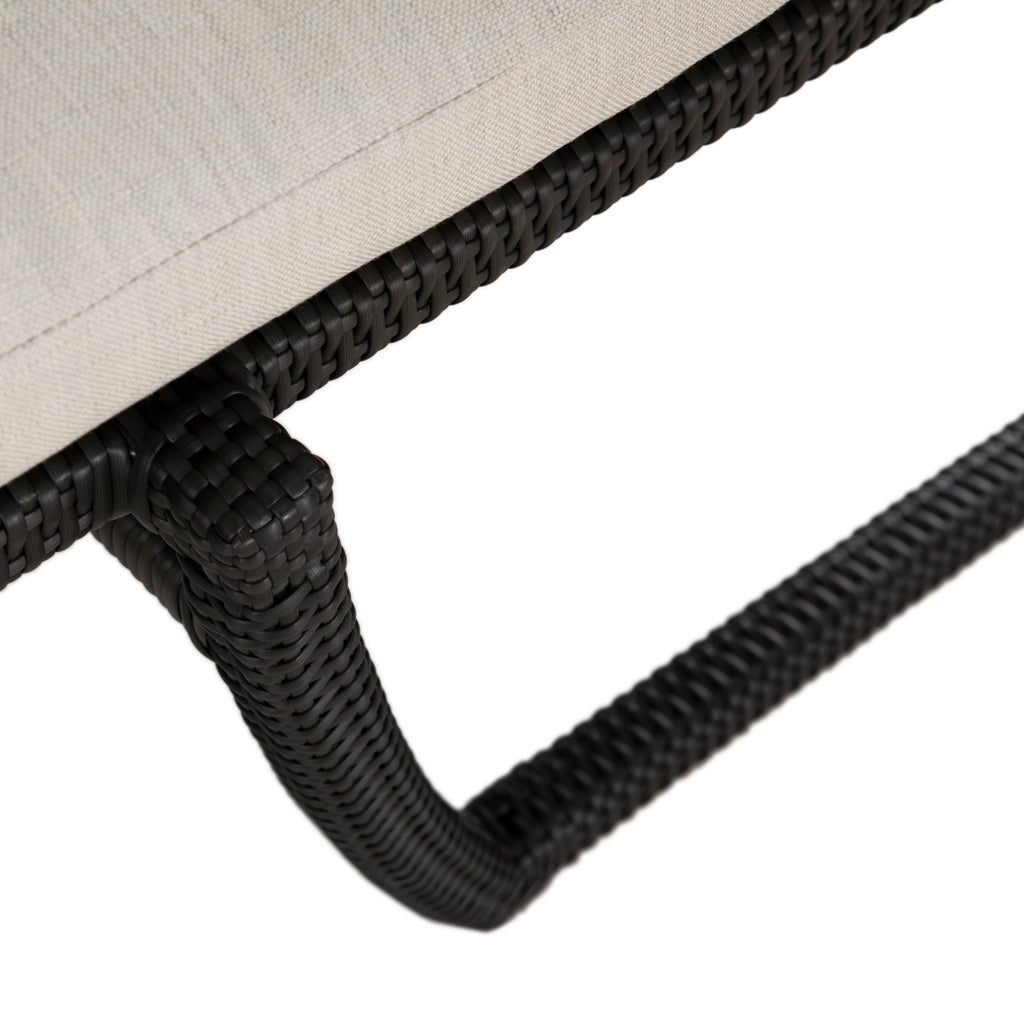 Skye Wicker Outdoor Armless Chaise Lounge