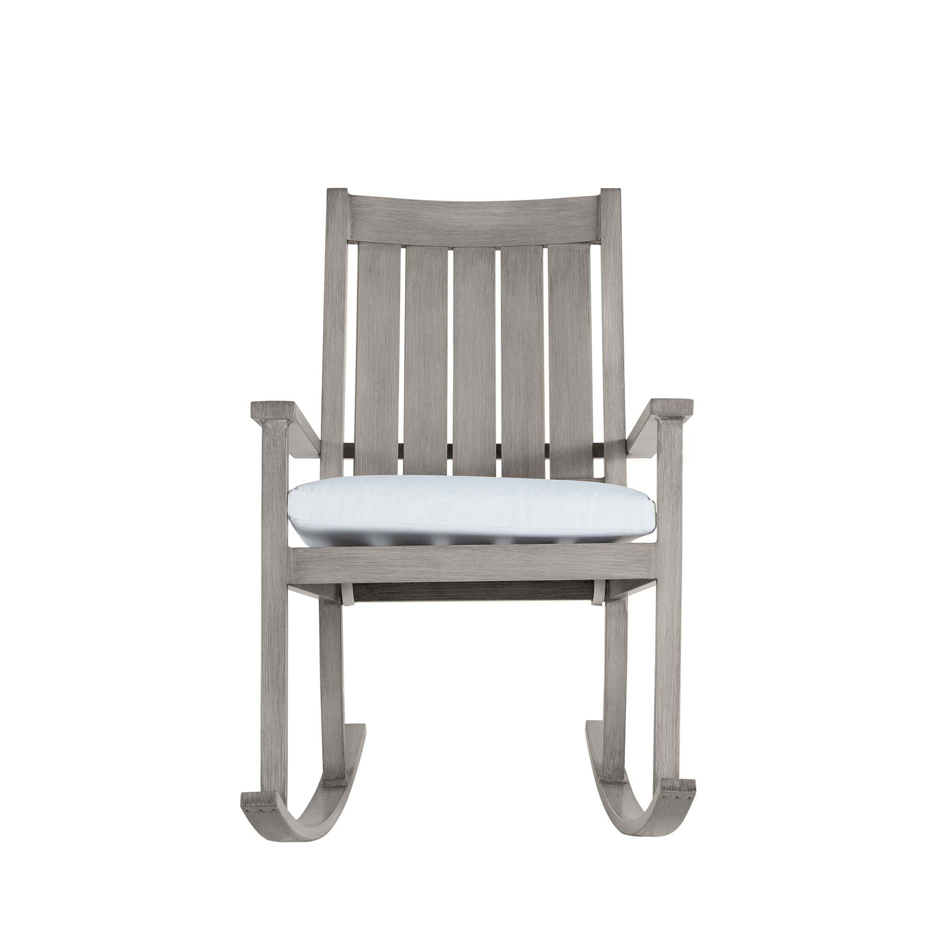 Club Aluminum Outdoor Slatted Rocker Chair