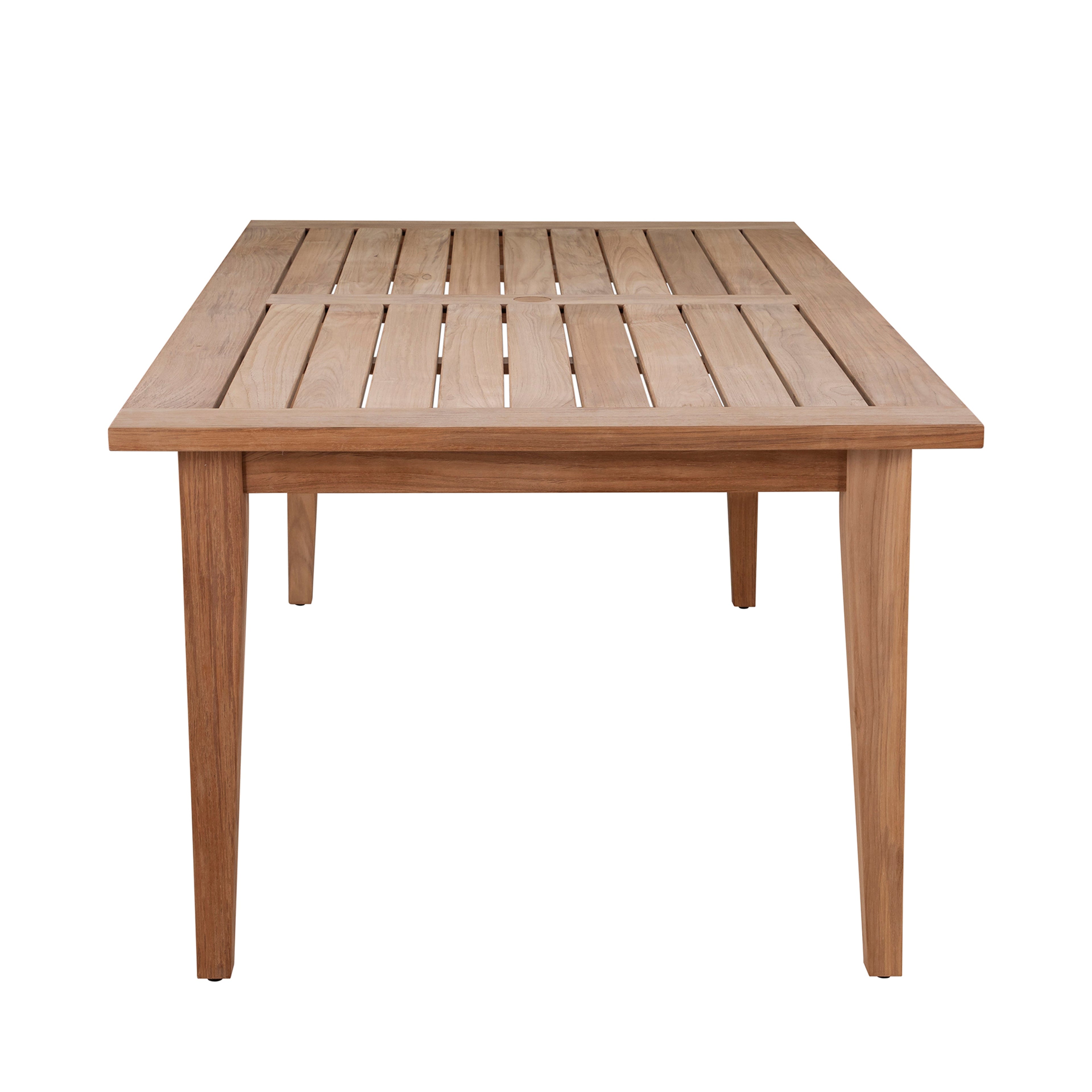 Croquet Teak 77"x 42" Rectangle Outdoor Farm Table