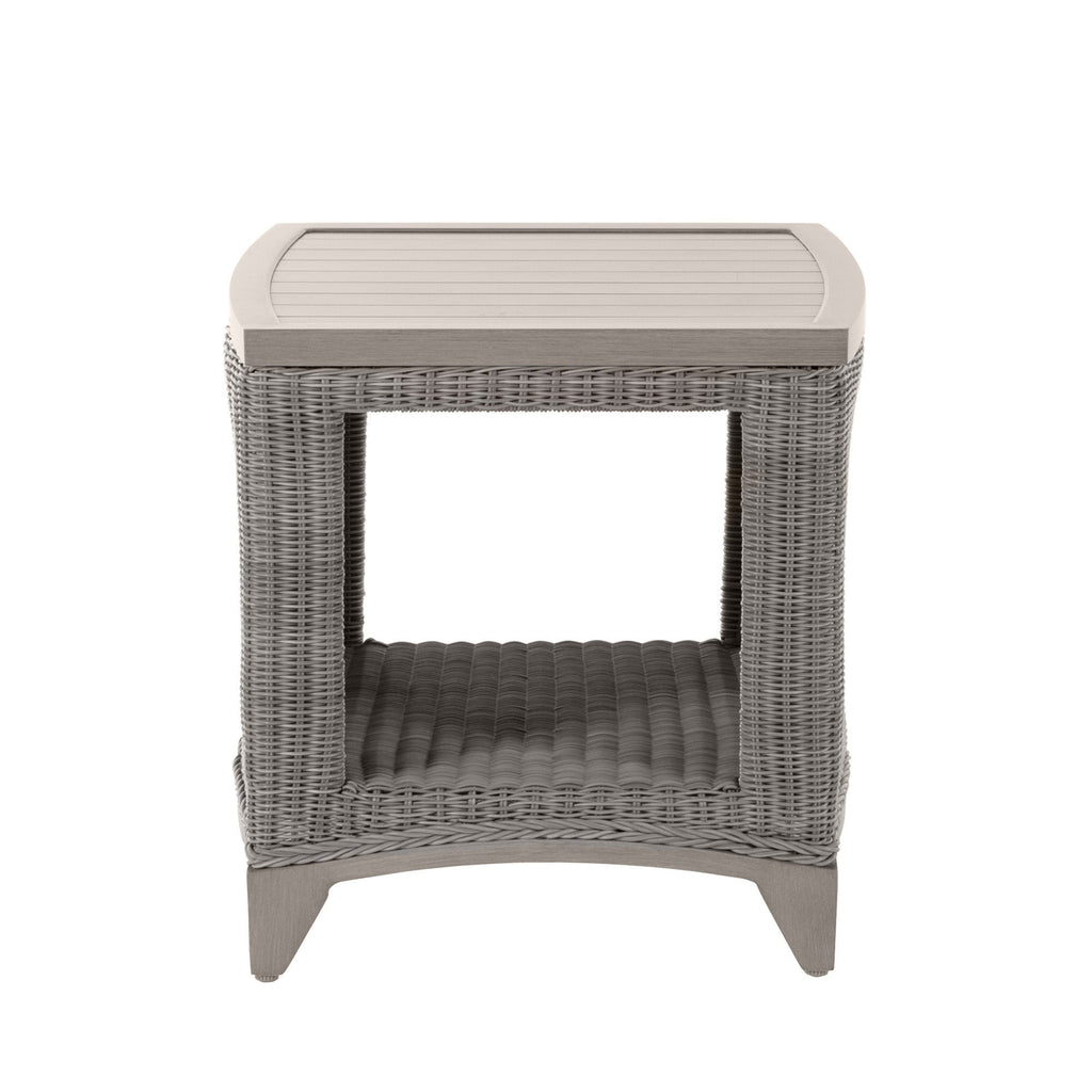 Astoria Wicker 21" Square Outdoor End Table