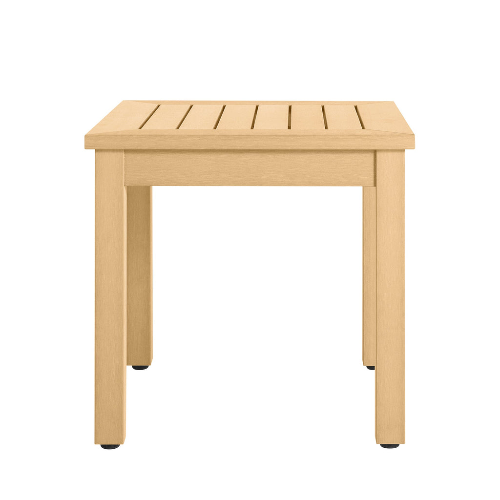 Portside Resin Square Outdoor Four Leg Side Table