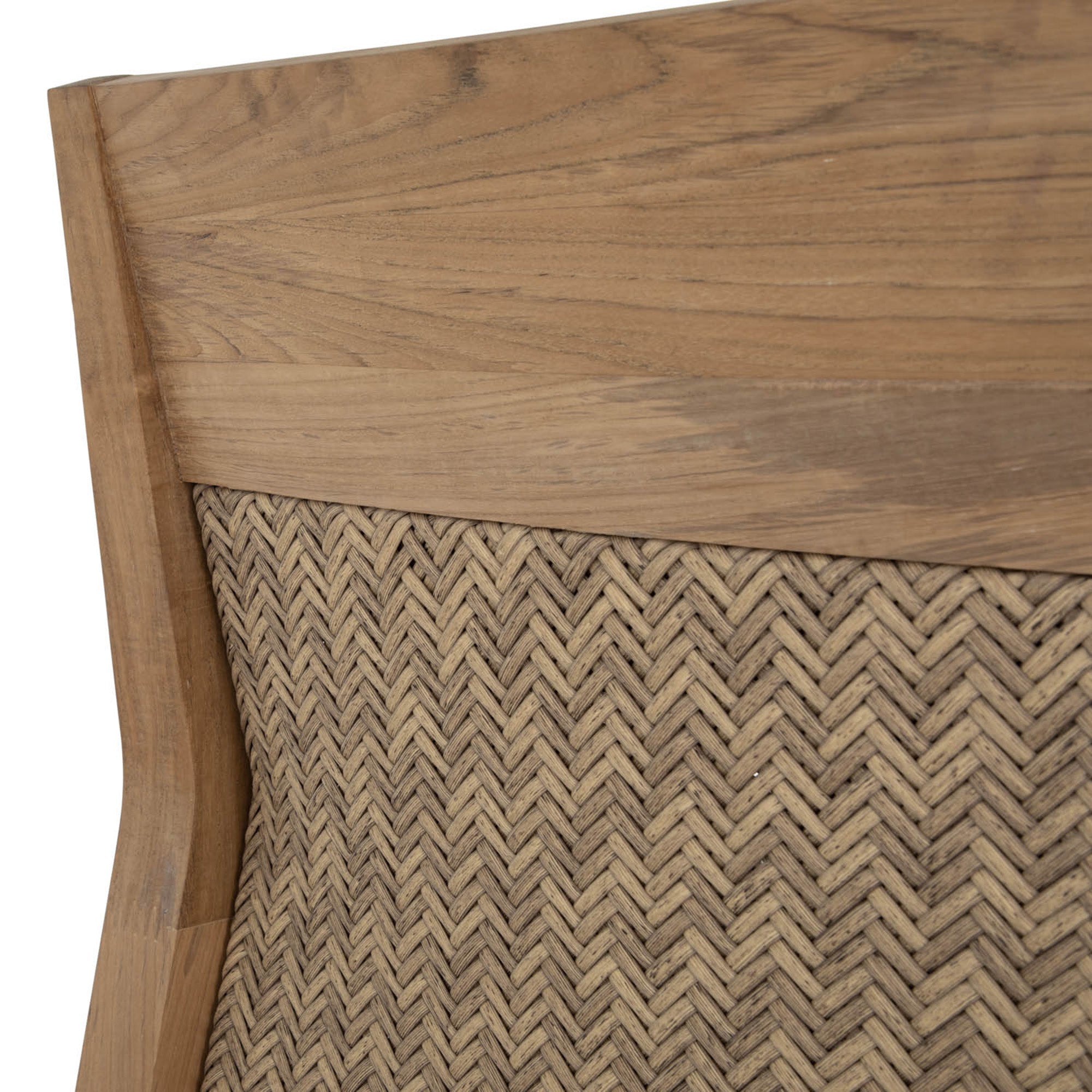 Savannah Teak Wicker Outdoor Sofa