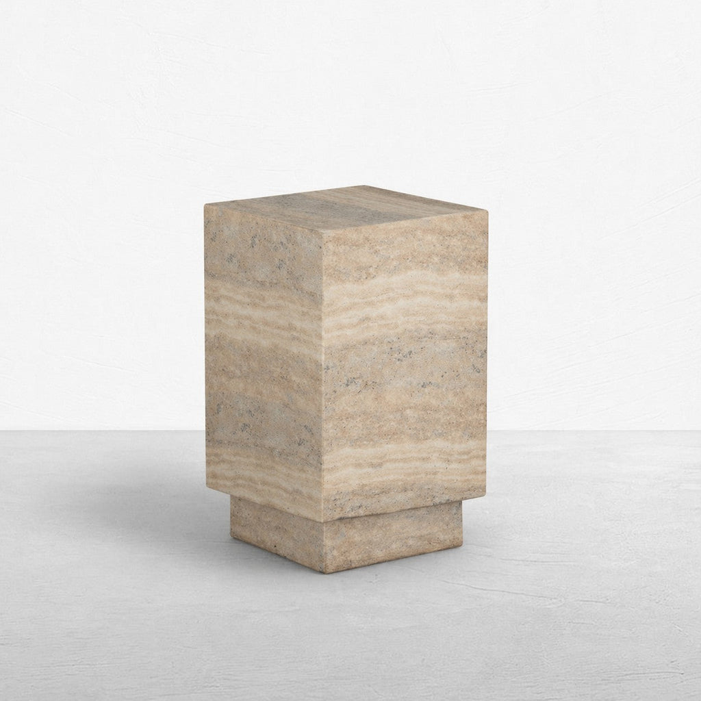 Ridge Cast Stone Drink Table