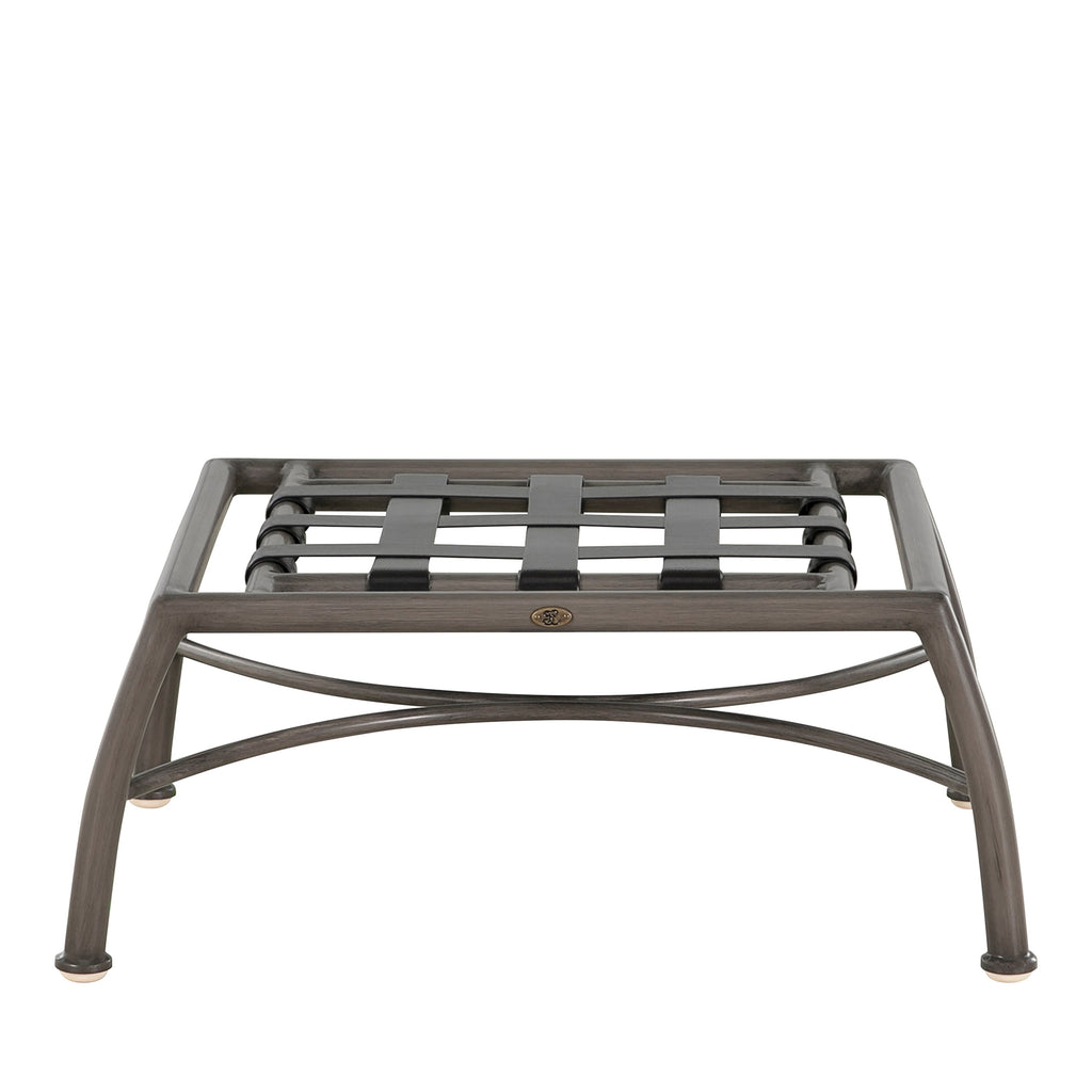 Elegante Aluminum Outdoor Woven Ottoman