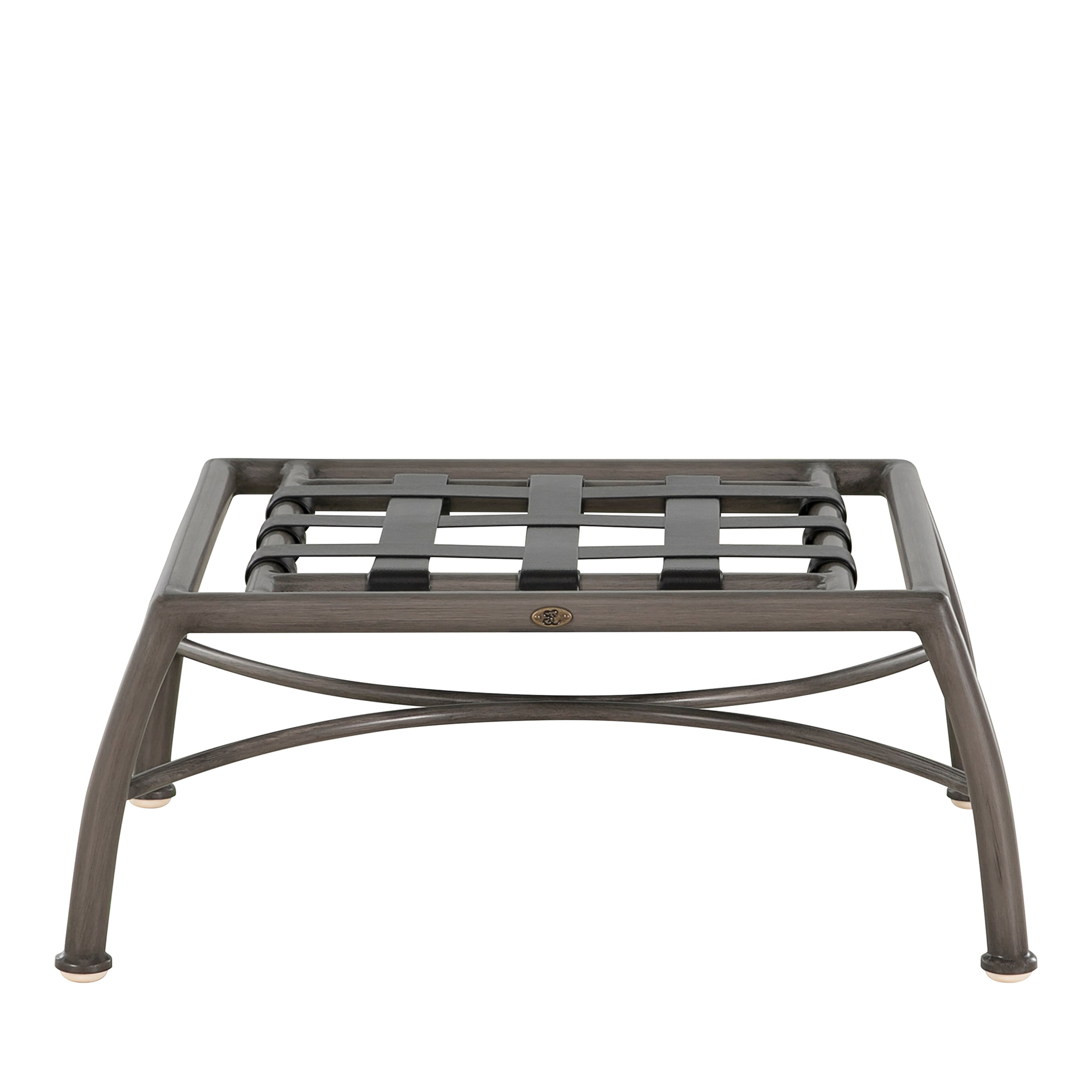 Elegante Aluminum Outdoor Woven Ottoman