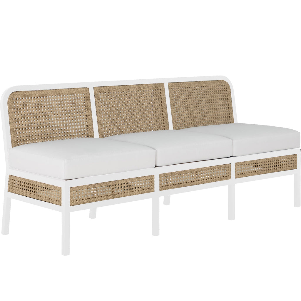 Havana Resin Wicker Outdoor Banquette