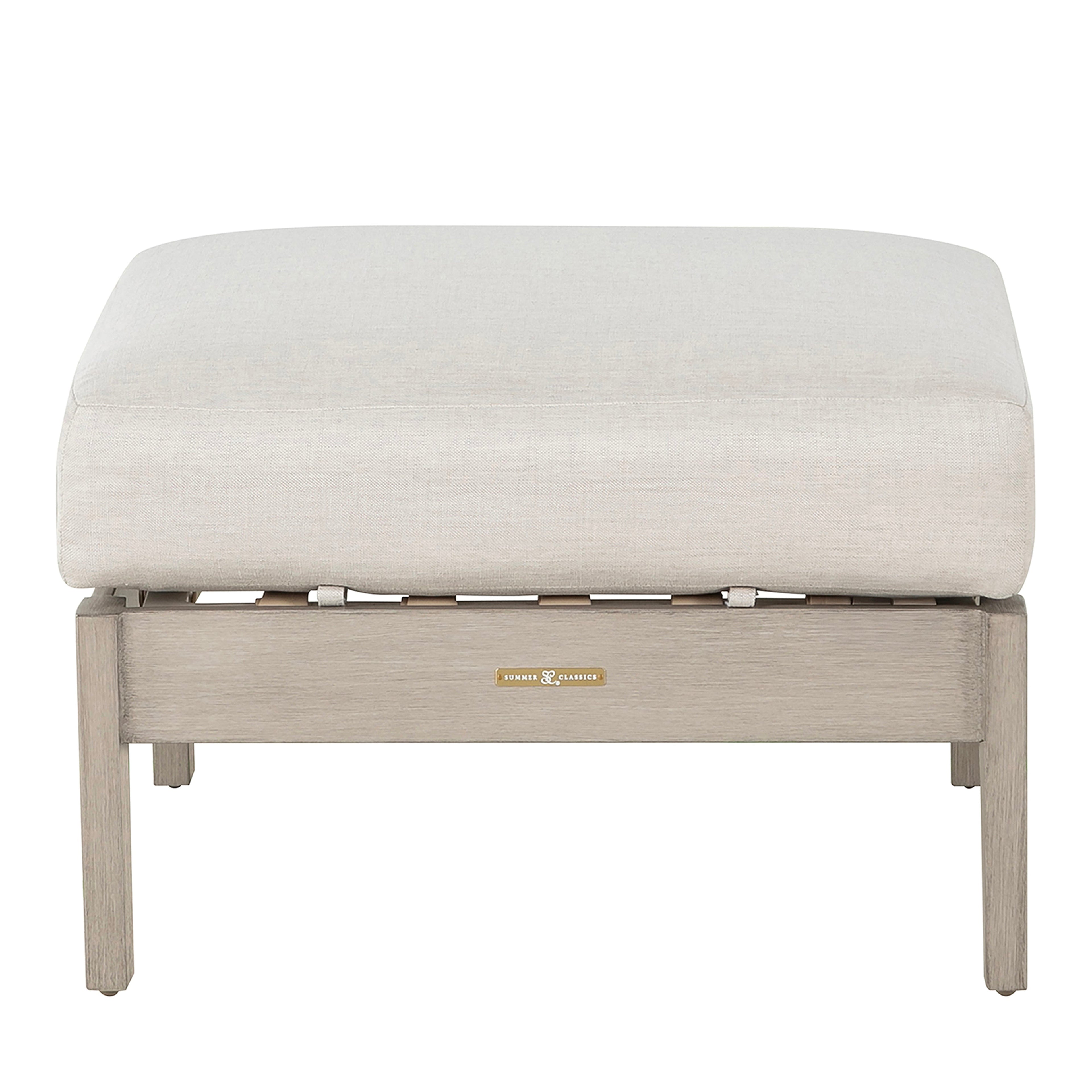 Kennebunkport Aluminum Outdoor Woven Ottoman