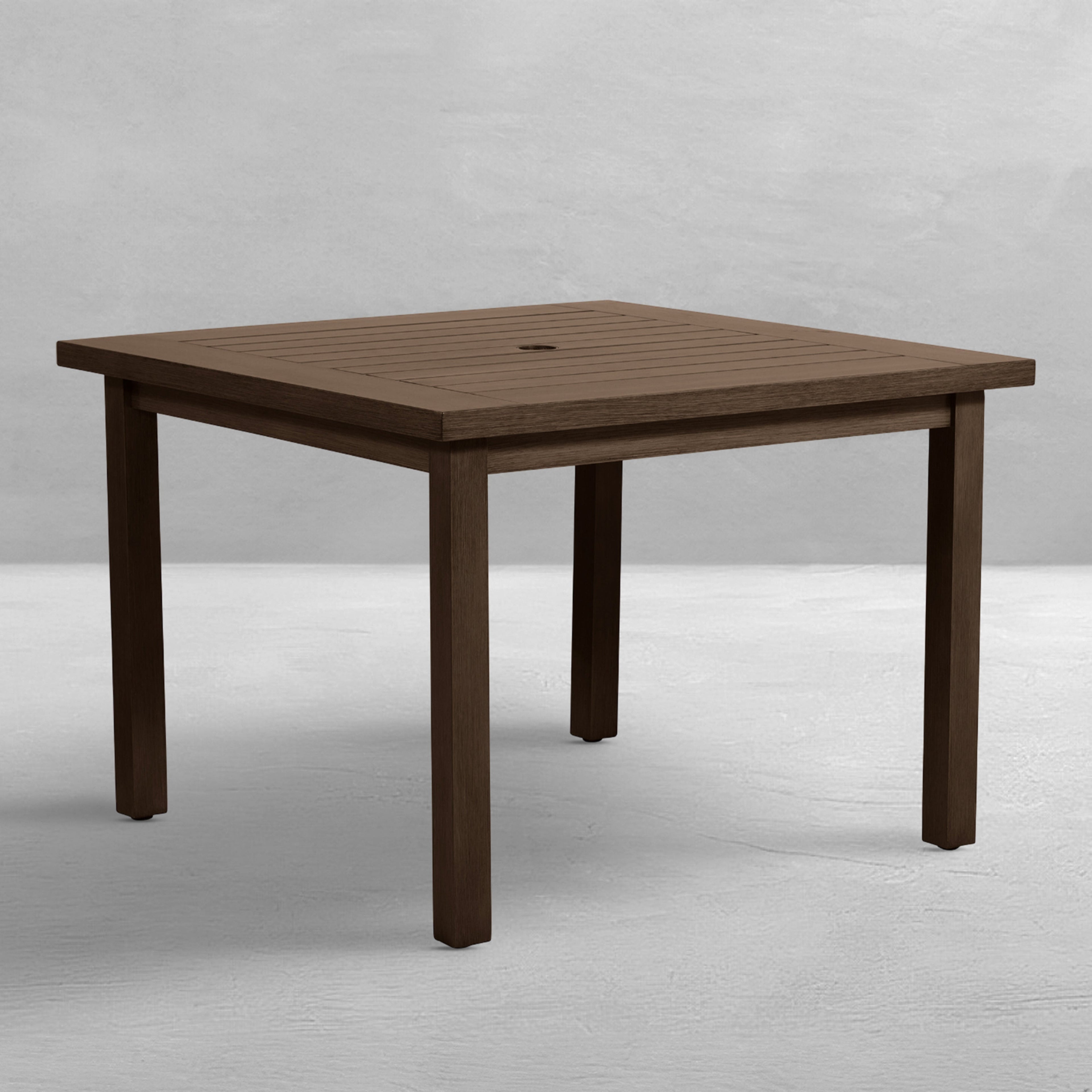 Club Aluminum 43" Square Outdoor Dining Table