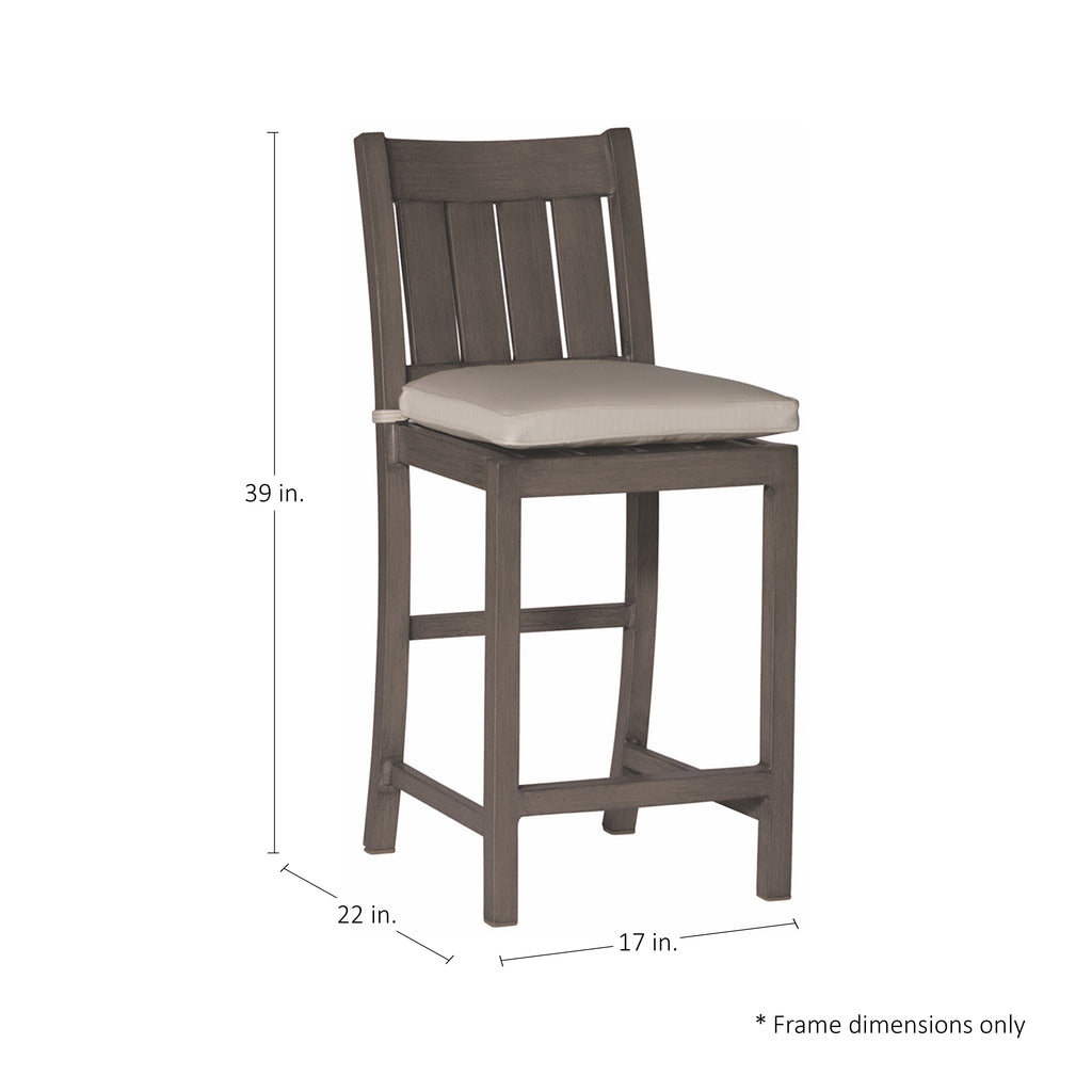 Club Aluminum Outdoor Counter Stool
