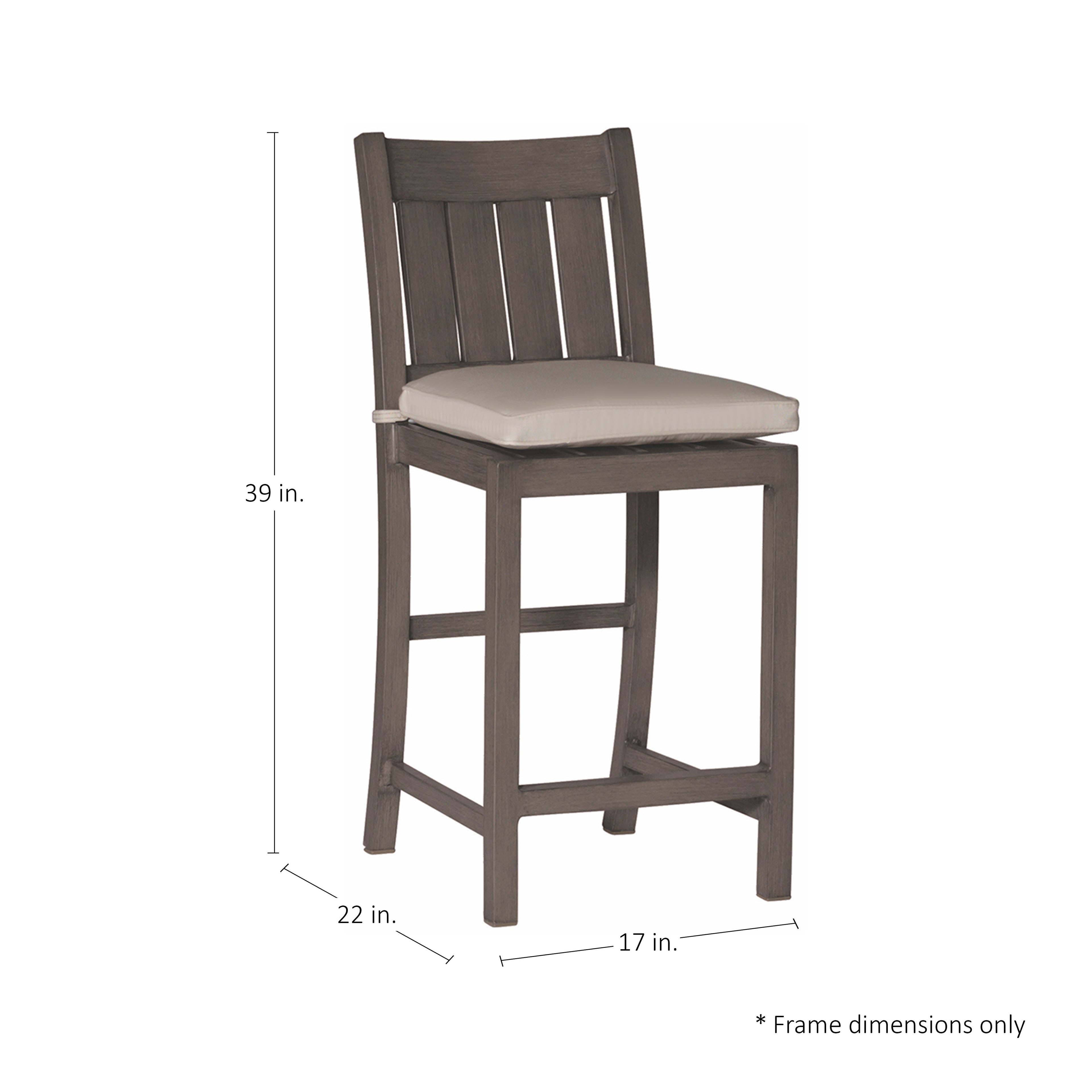 Club Aluminum Outdoor Counter Stool