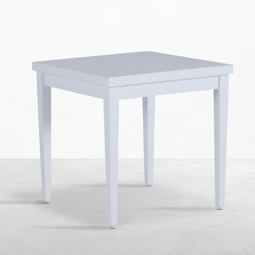 Brookings 20" Square Outdoor Slatted End Table