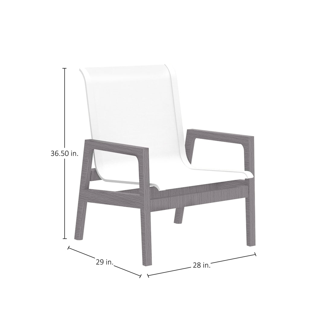 Seashore N-Dura Wood Outdoor Lounge Chair