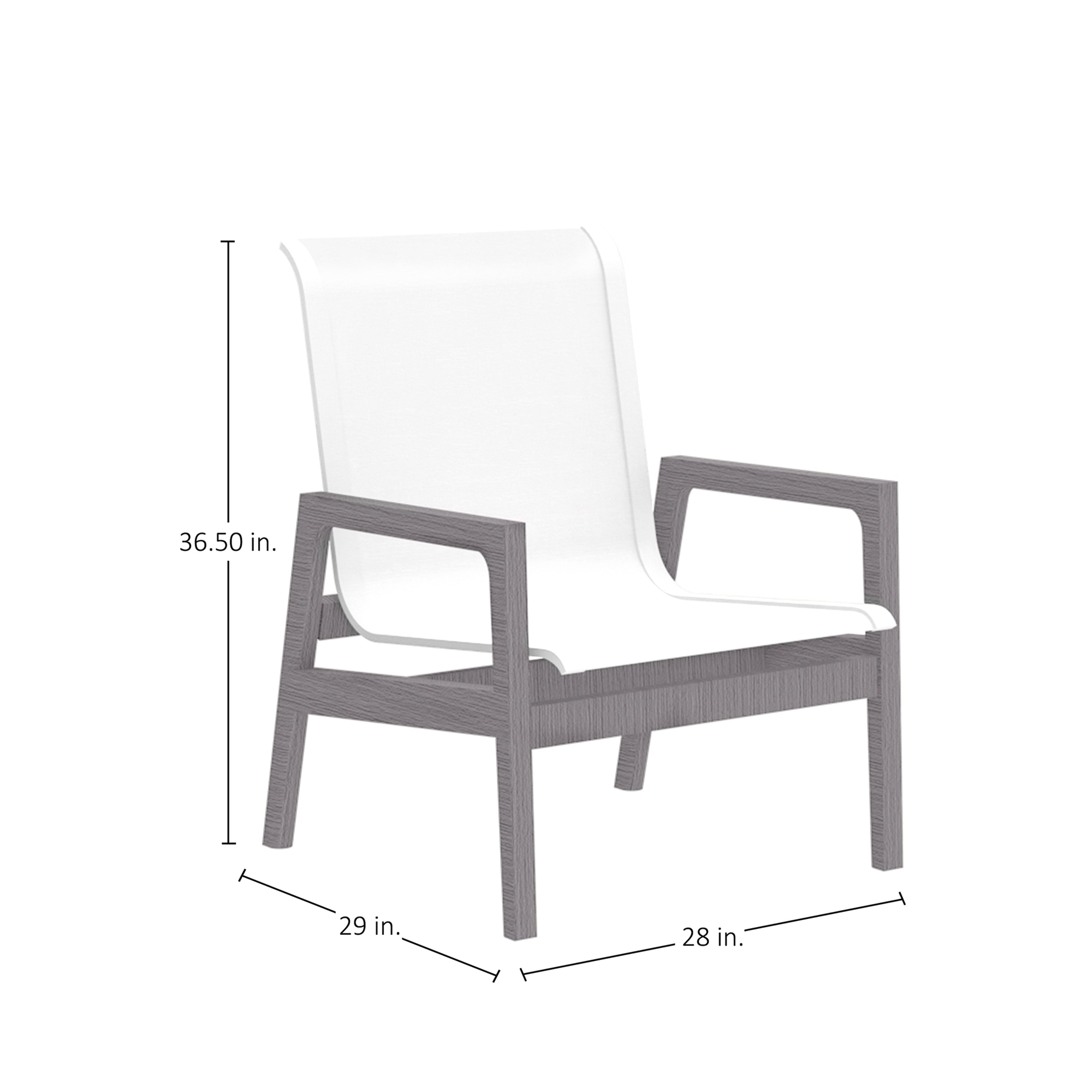 Seashore N-Dura Wood Outdoor Lounge Chair