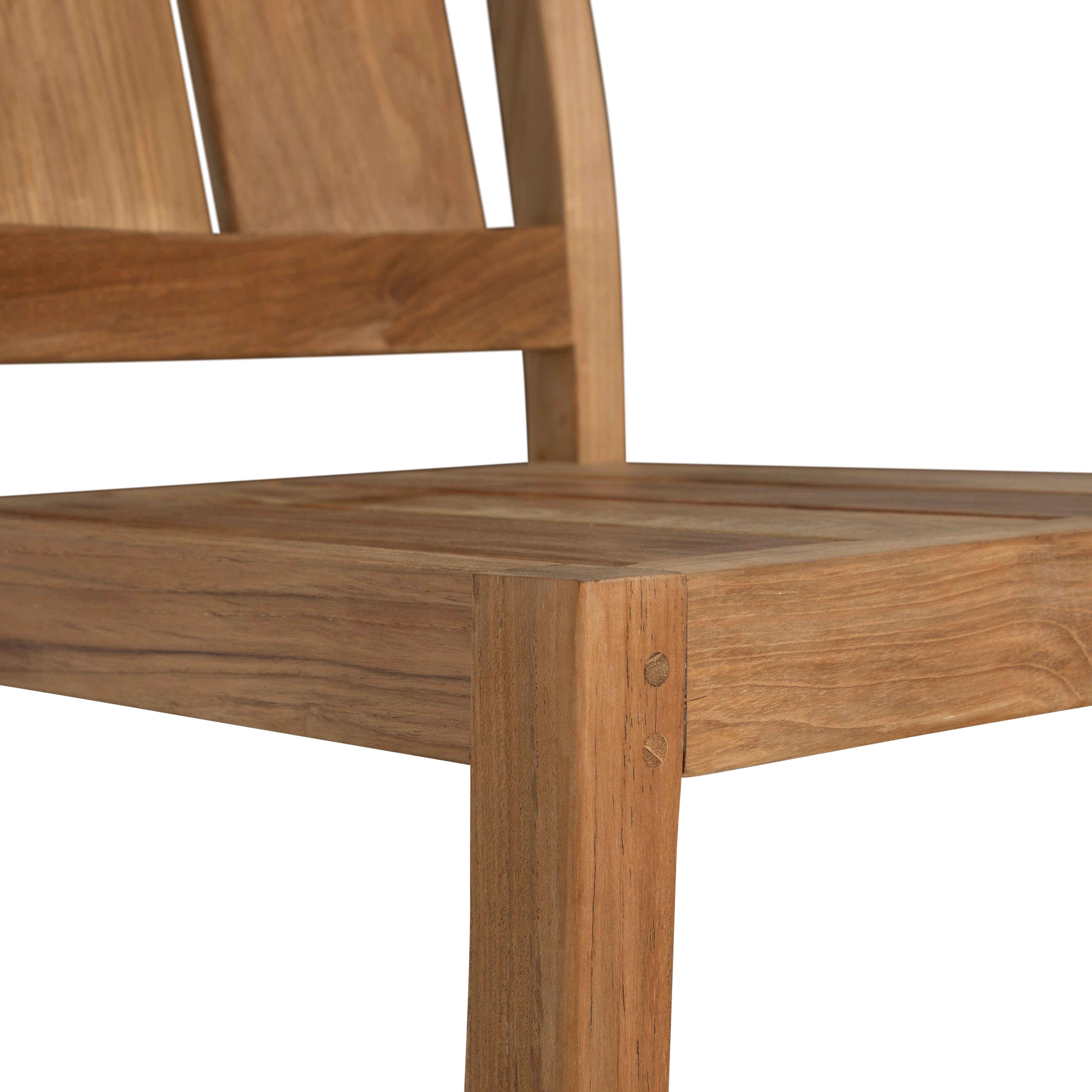 Croquet Teak Outdoor Bar Stool