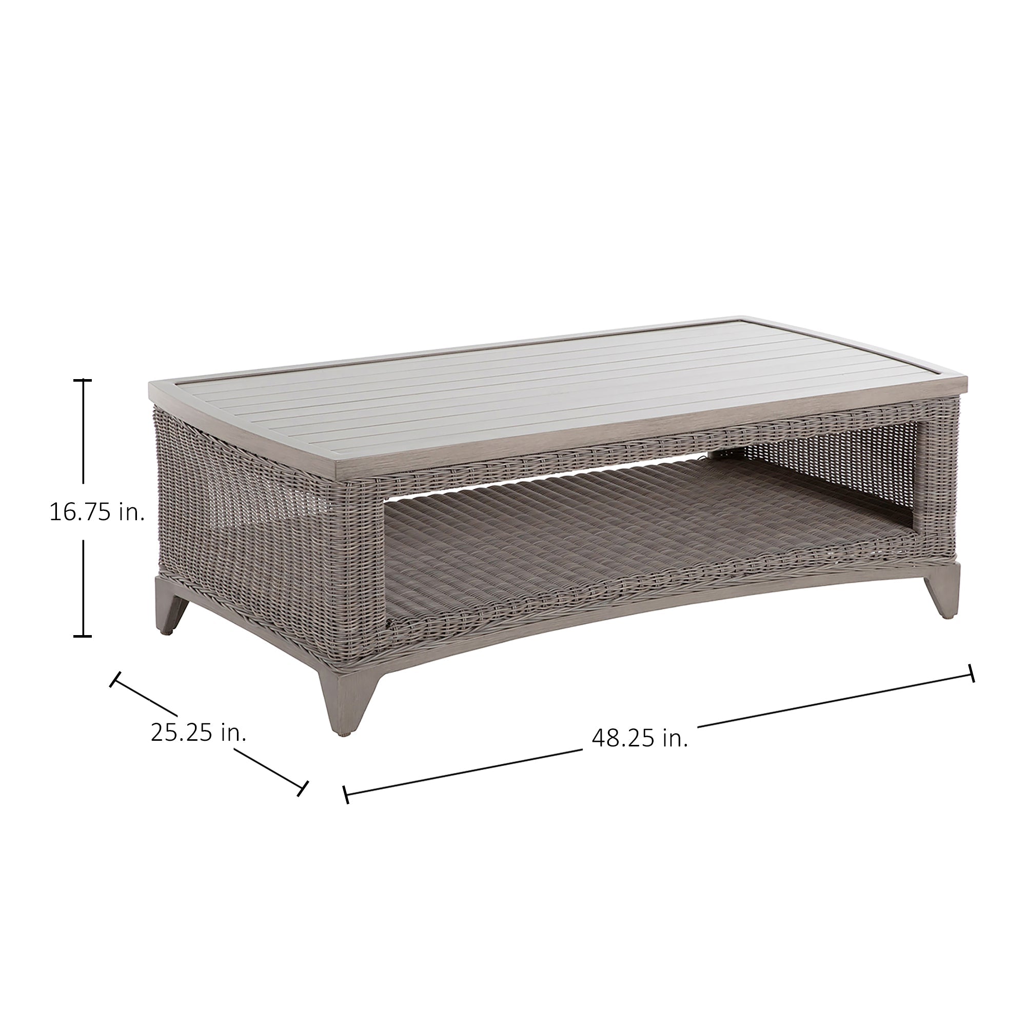 Astoria Wicker Rectangle Outdoor Coffee Table