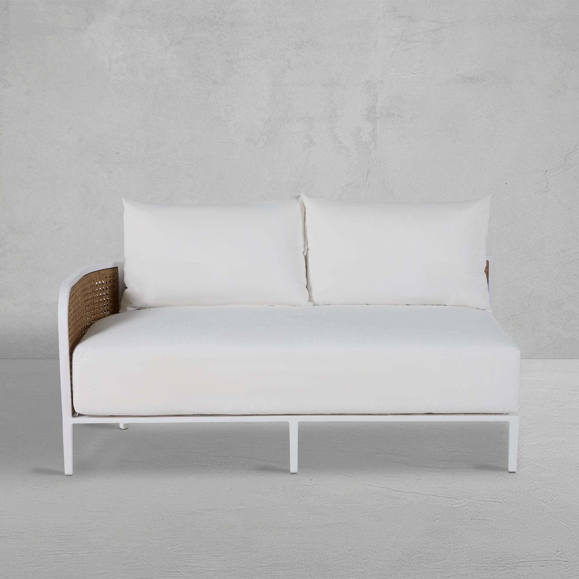 Havana Resin Wicker Outdoor Left Arm Facing Sofa