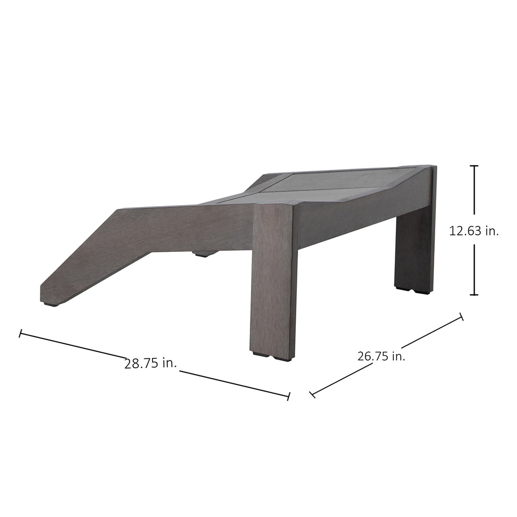 Ashland N-Dura Wood Outdoor Ottoman