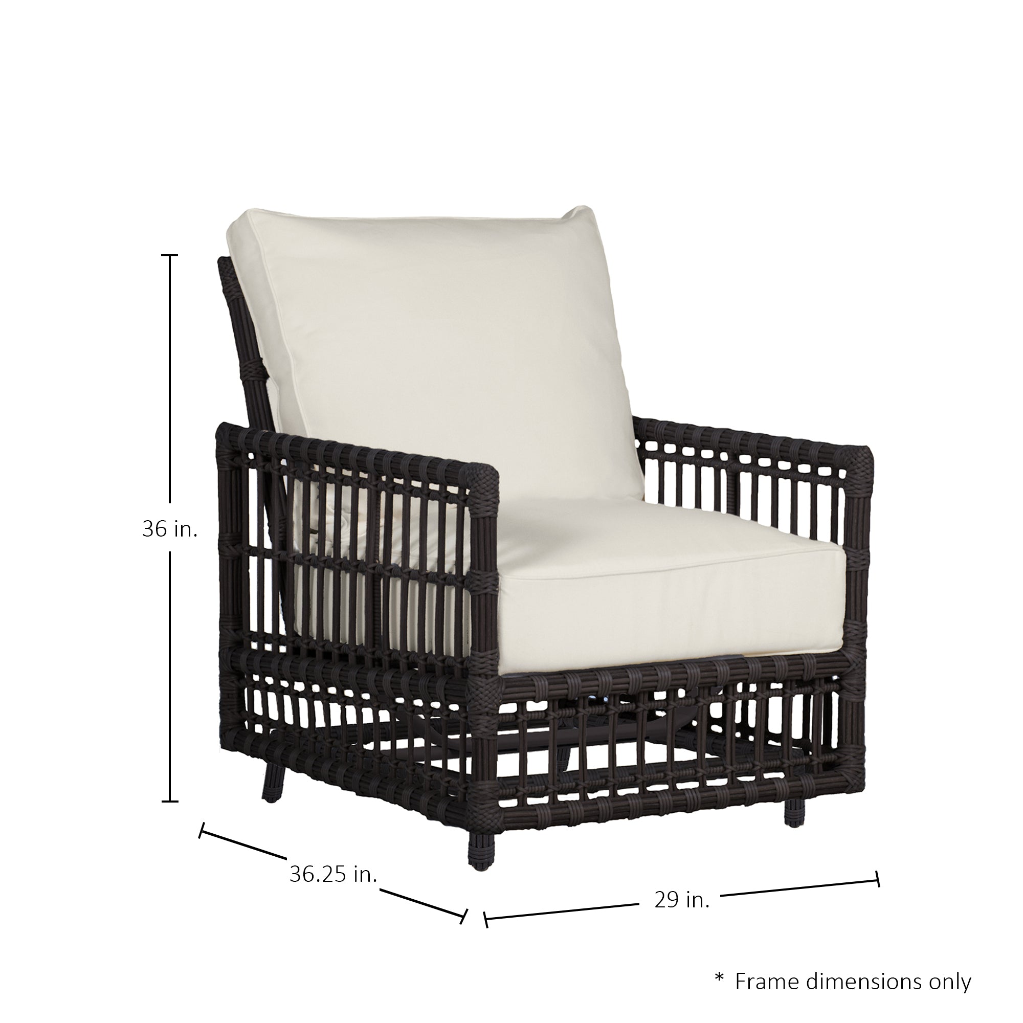 Newport Wicker Outdoor Woven Spring Lounge Chair