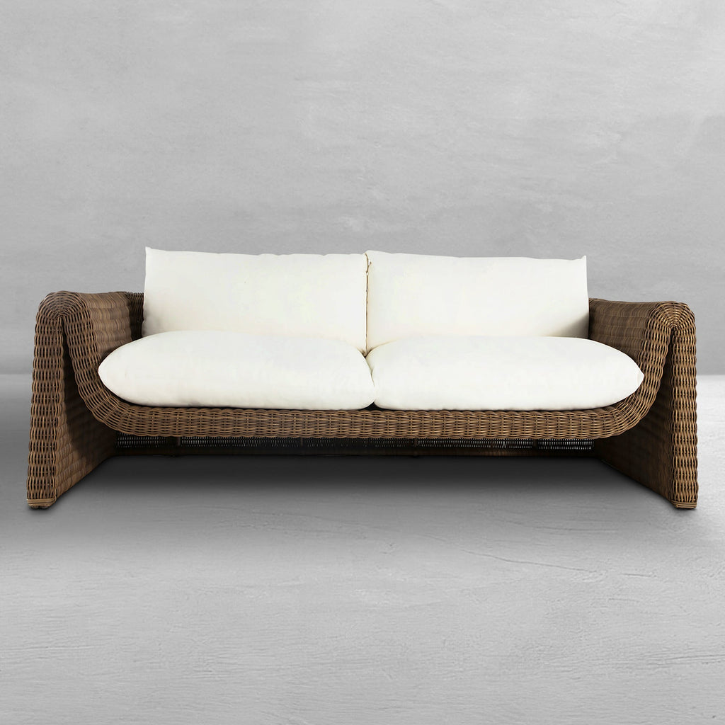 Como Resin Wicker Sofa