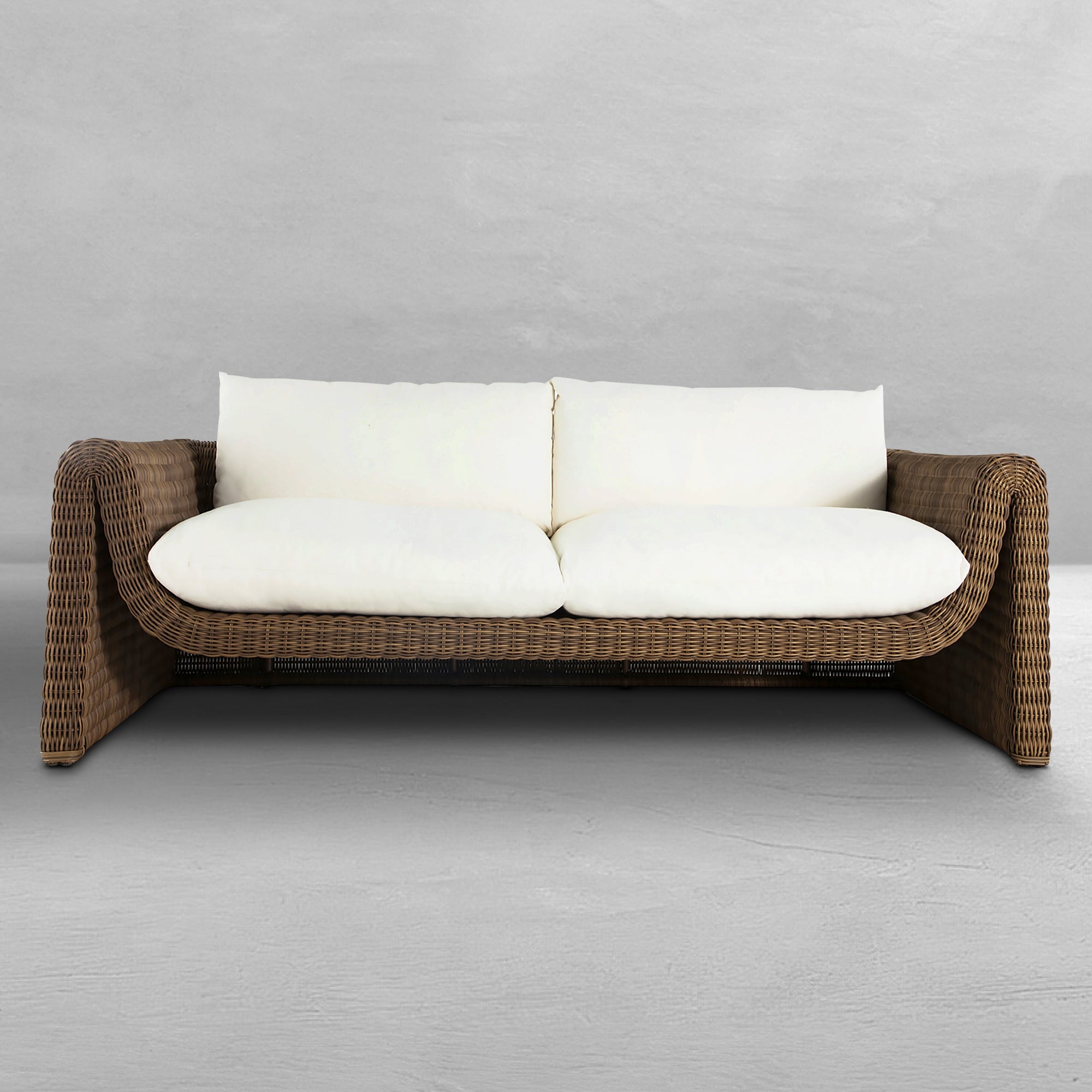 Como Resin Wicker Sofa