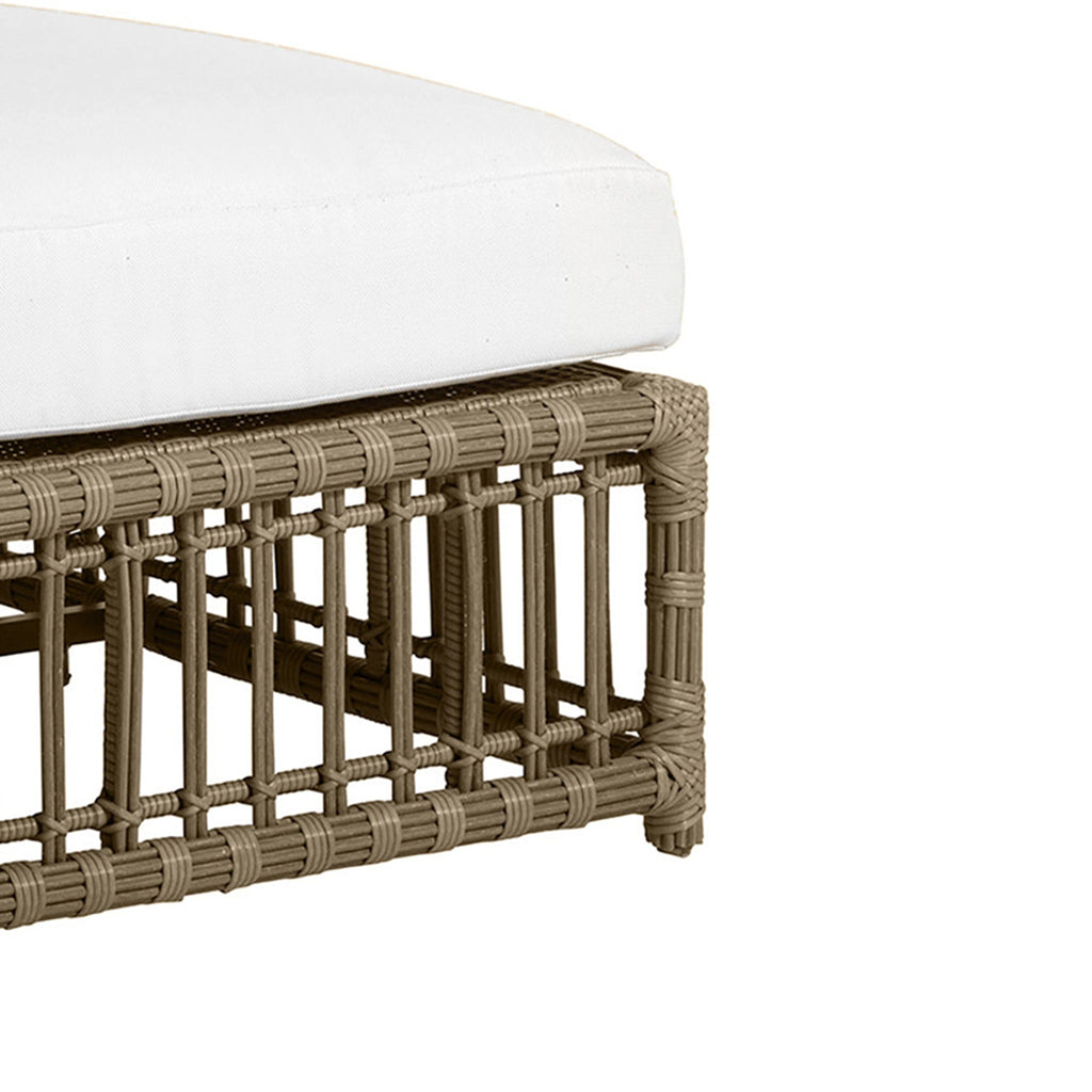 Newport Wicker Outdoor Armless Chaise Lounge