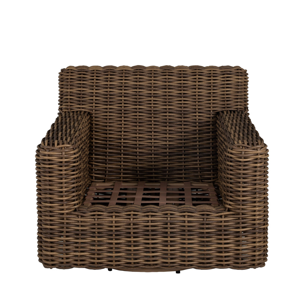 Montauk Resin Wicker Outdoor Swivel Lounge Chair