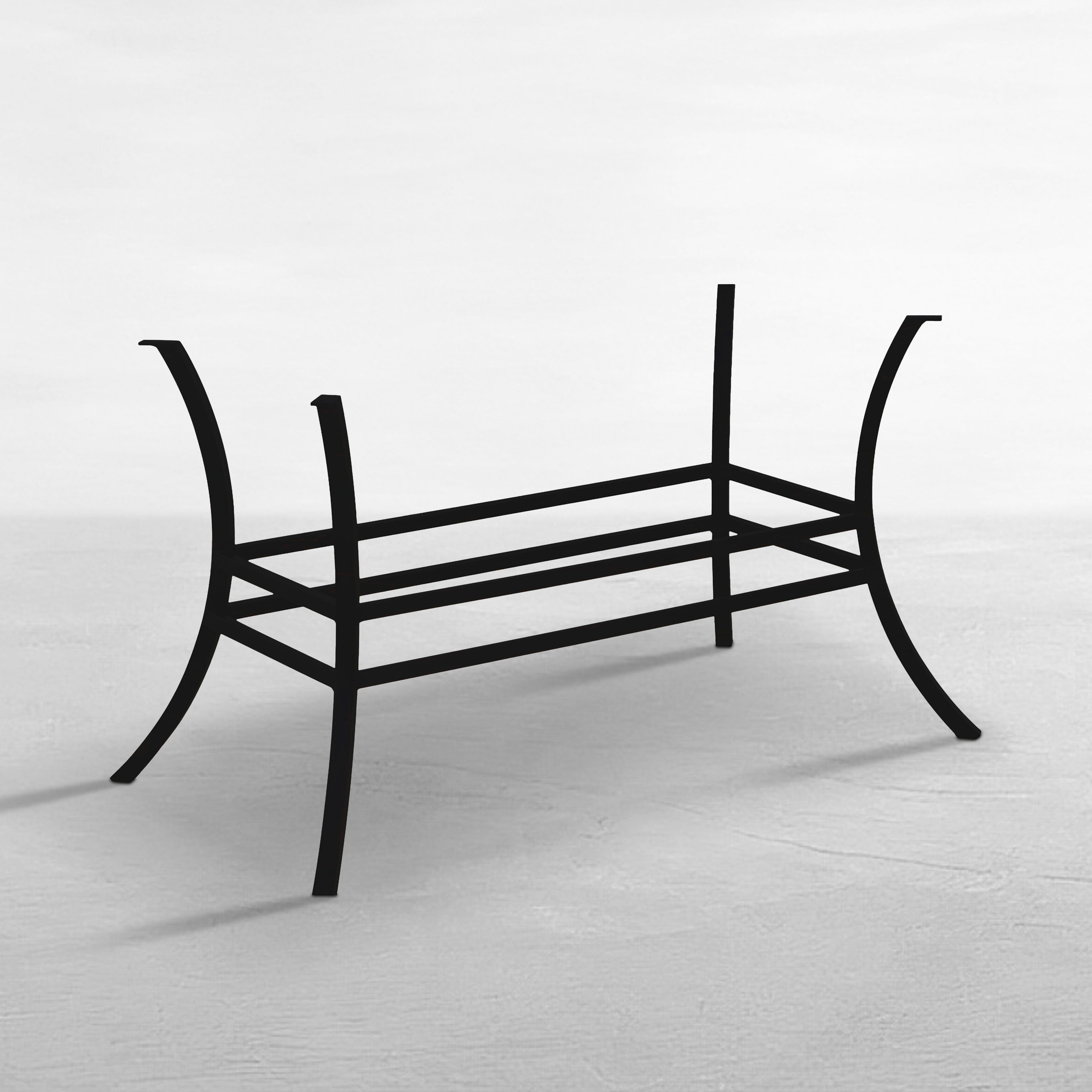 Cort Rectangle Outdoor Pedestal Table Base