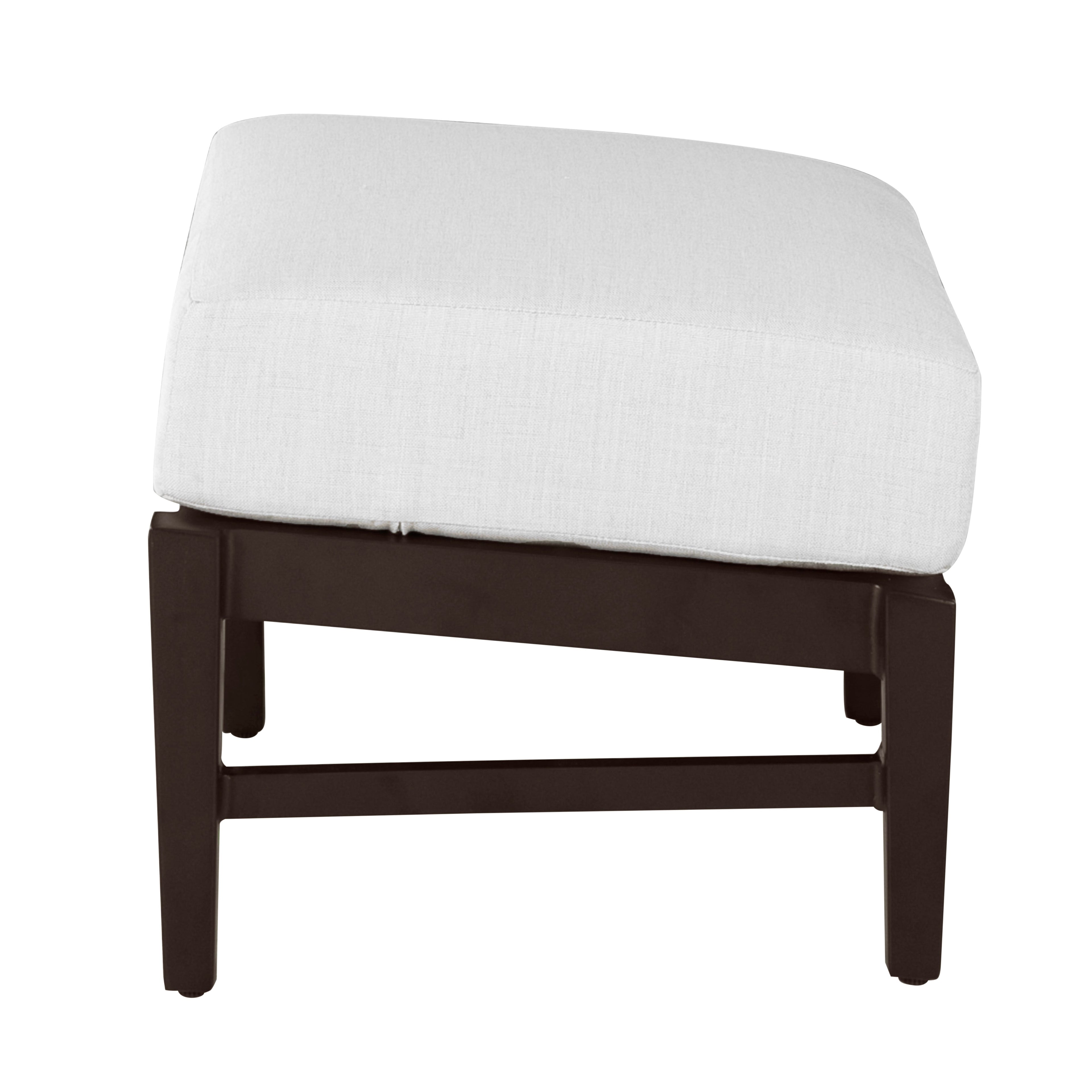 Croquet Aluminum Outdoor Ottoman