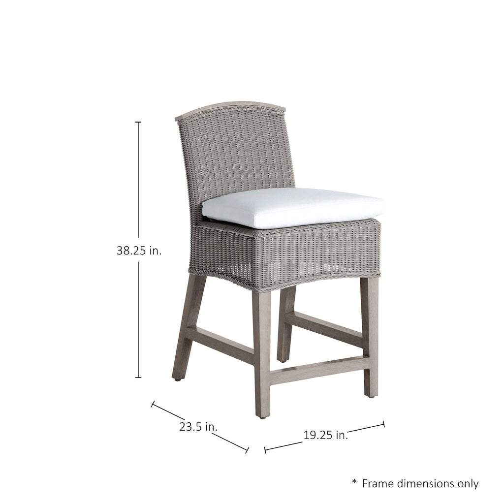 Astoria Resin Wicker Outdoor Counter Stool